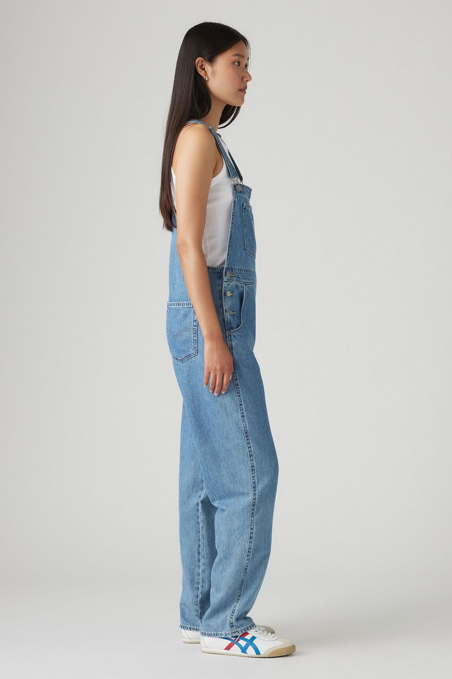 VINTAGE DENIM OVERALLS MED INDIGO 6