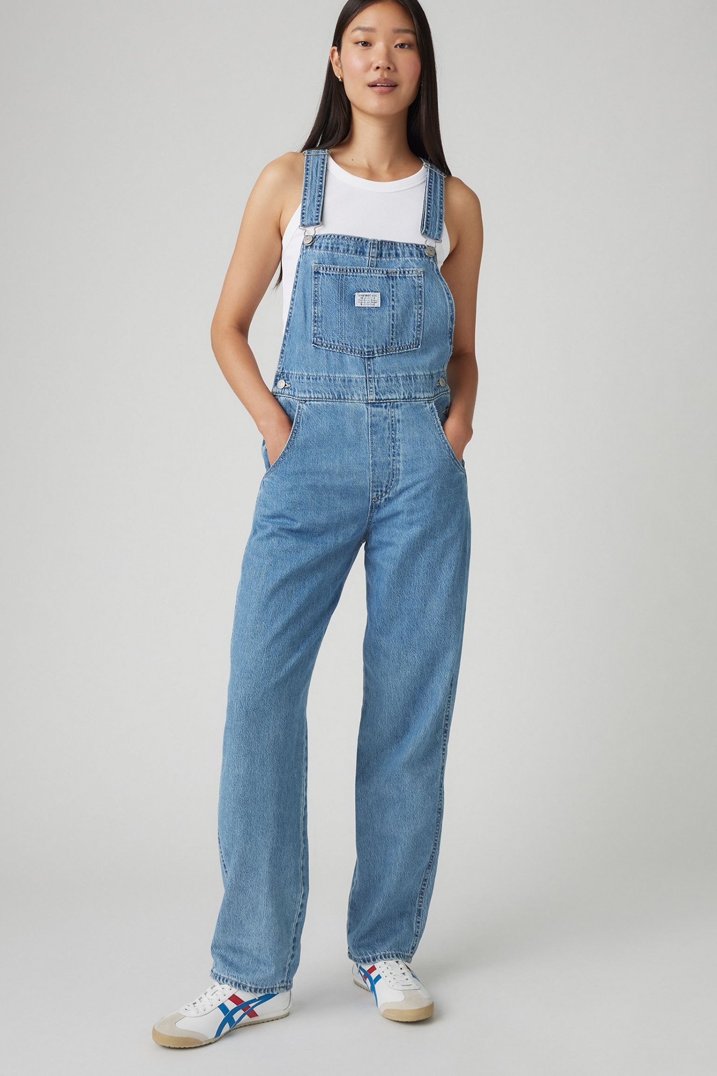 VINTAGE DENIM OVERALLS MED INDIGO 1