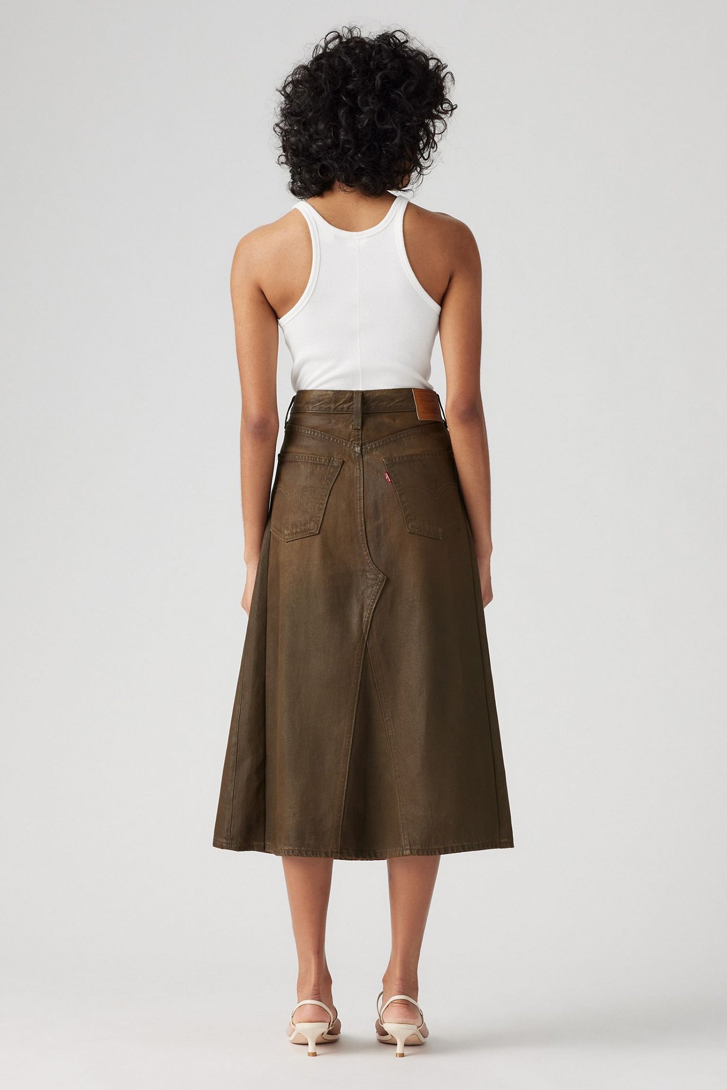 PAY DAY SKIRT BROWN 3