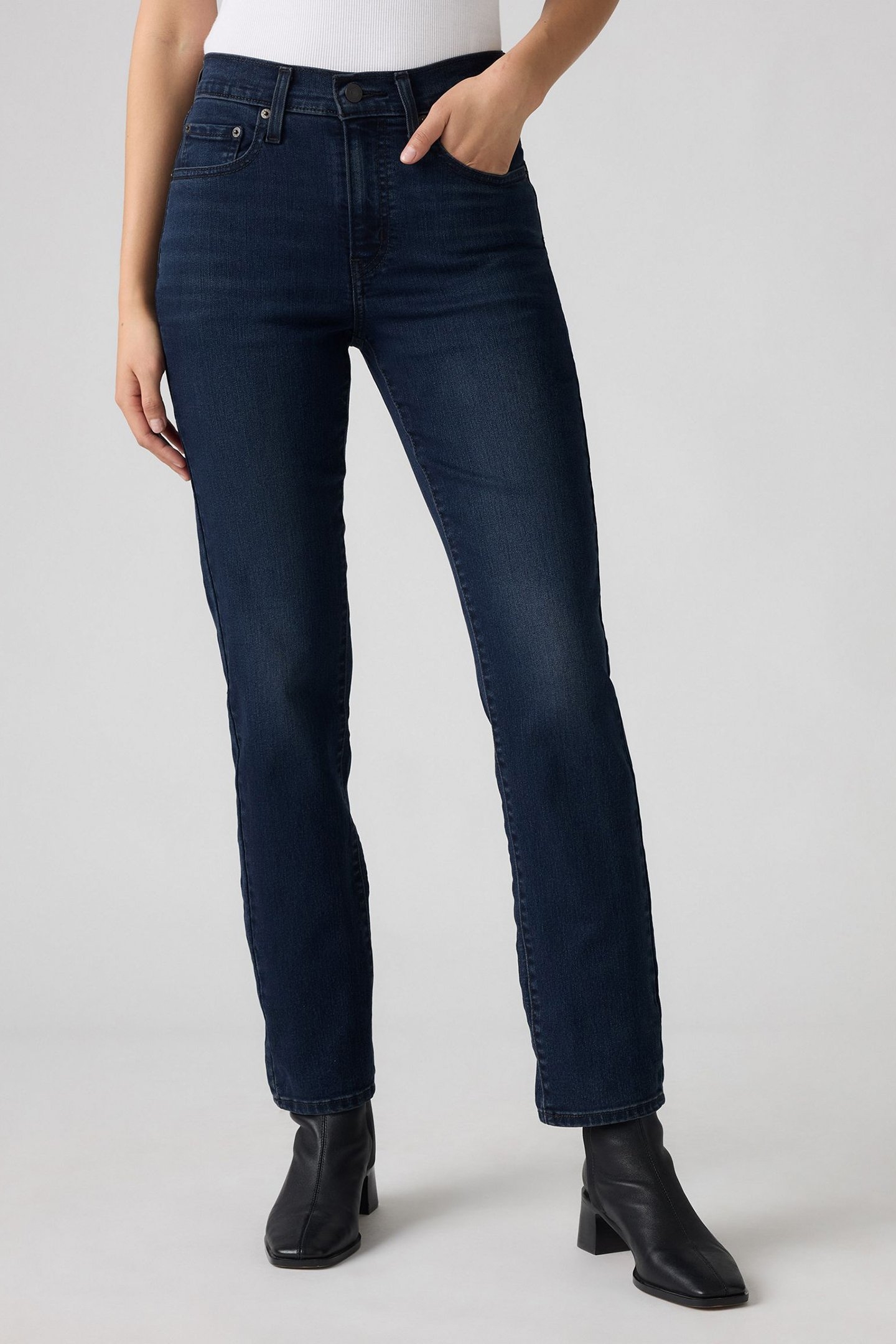 724™ HIGH RISE STRAIGHT JEANS DARK INDIGO 1