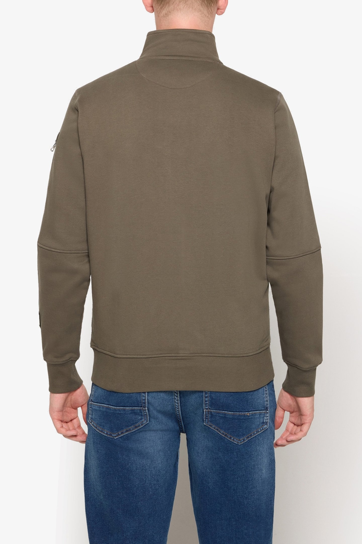 MIKKELSI ZIP CARDIGAN GREEN WOOD 2