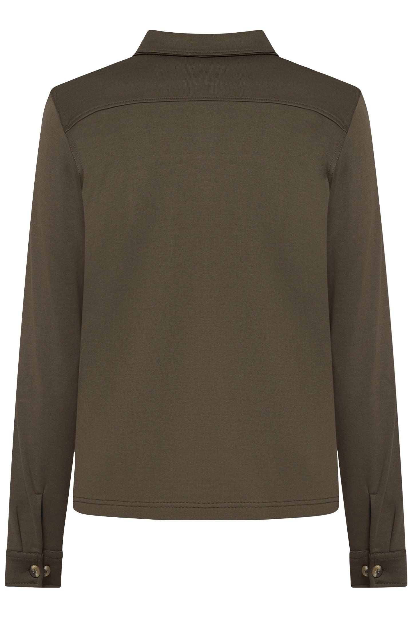 BERTLESI ZIP OVERSHIRT GREEN WOOD 5