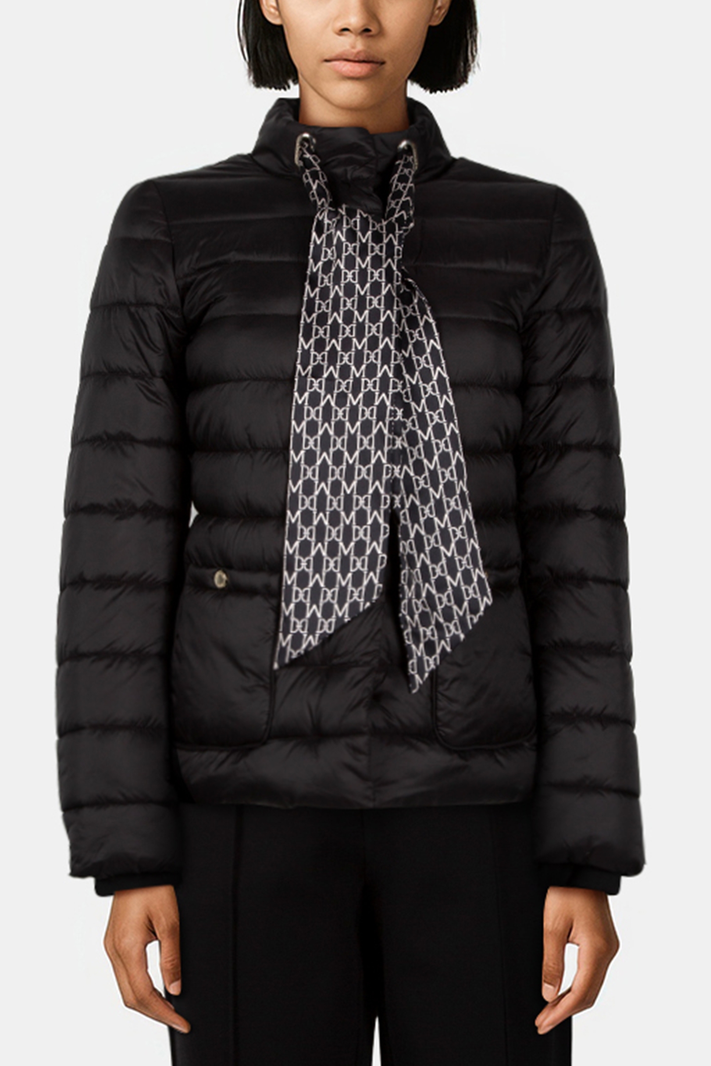 AVERY PADDED SCARF J JET BLACK A996 1