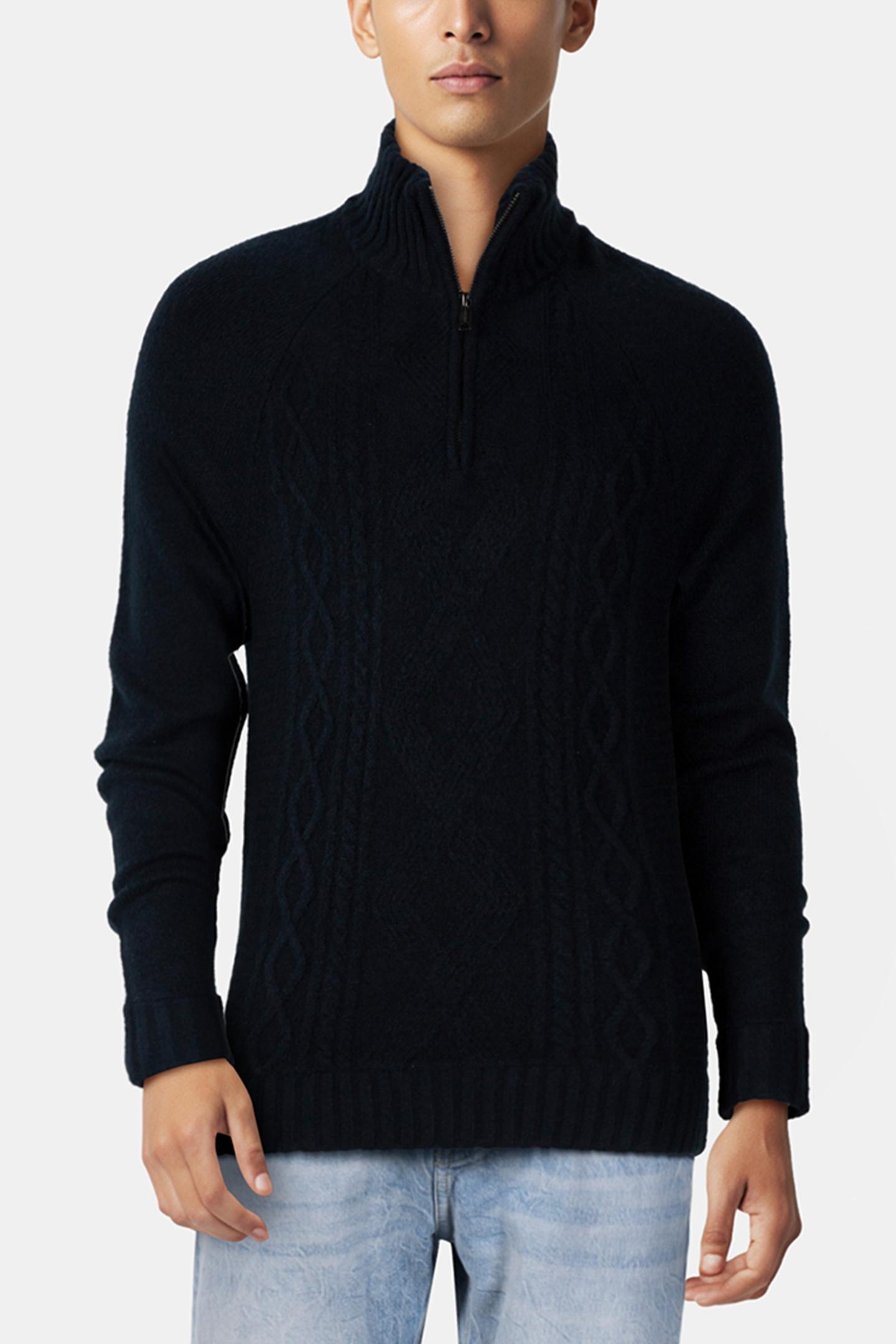 LS HALF ZIP CABLE SW NAVY SEA 1