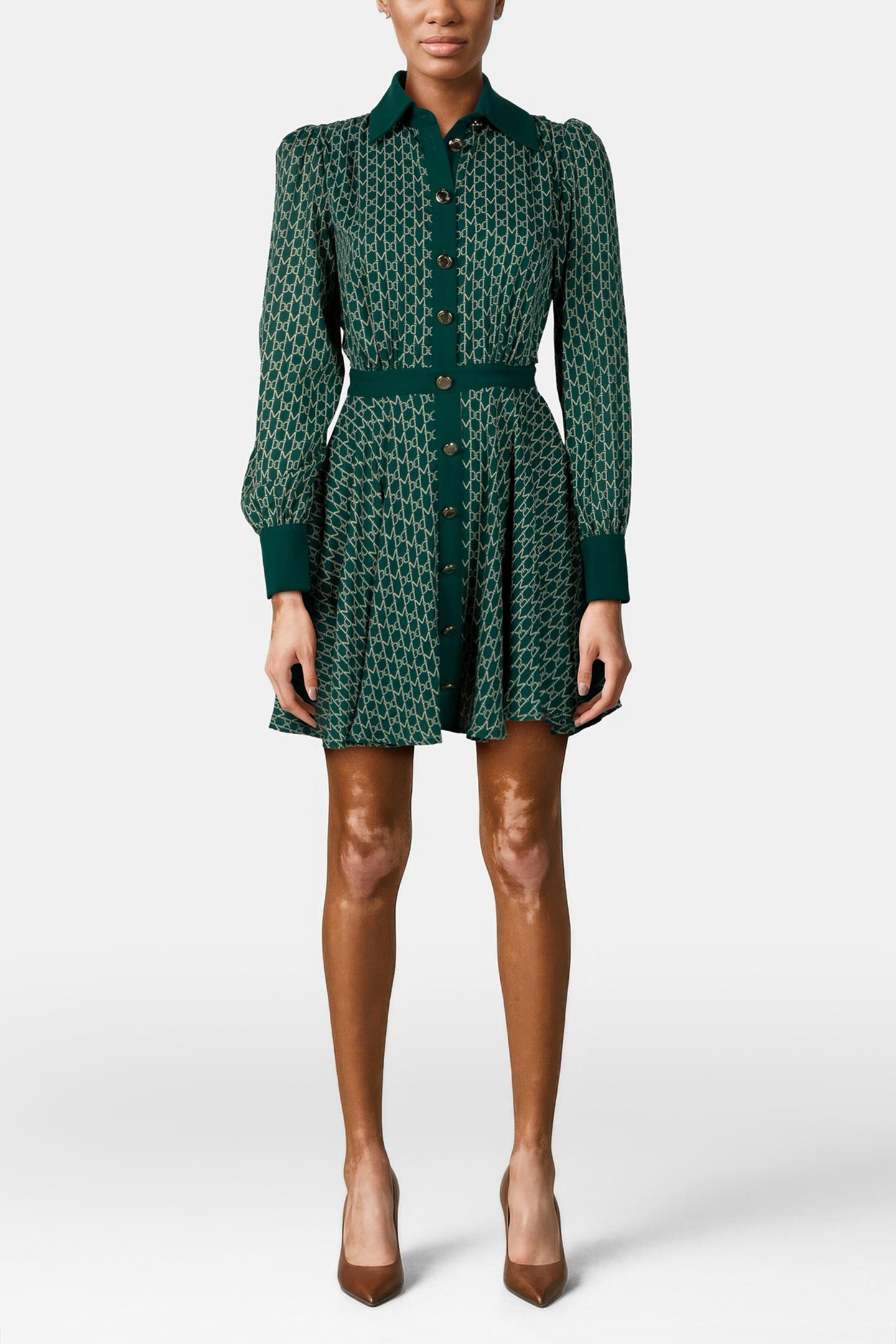 EDITH CHEMISIER DRES NEW MONOGRAM GREEN 1