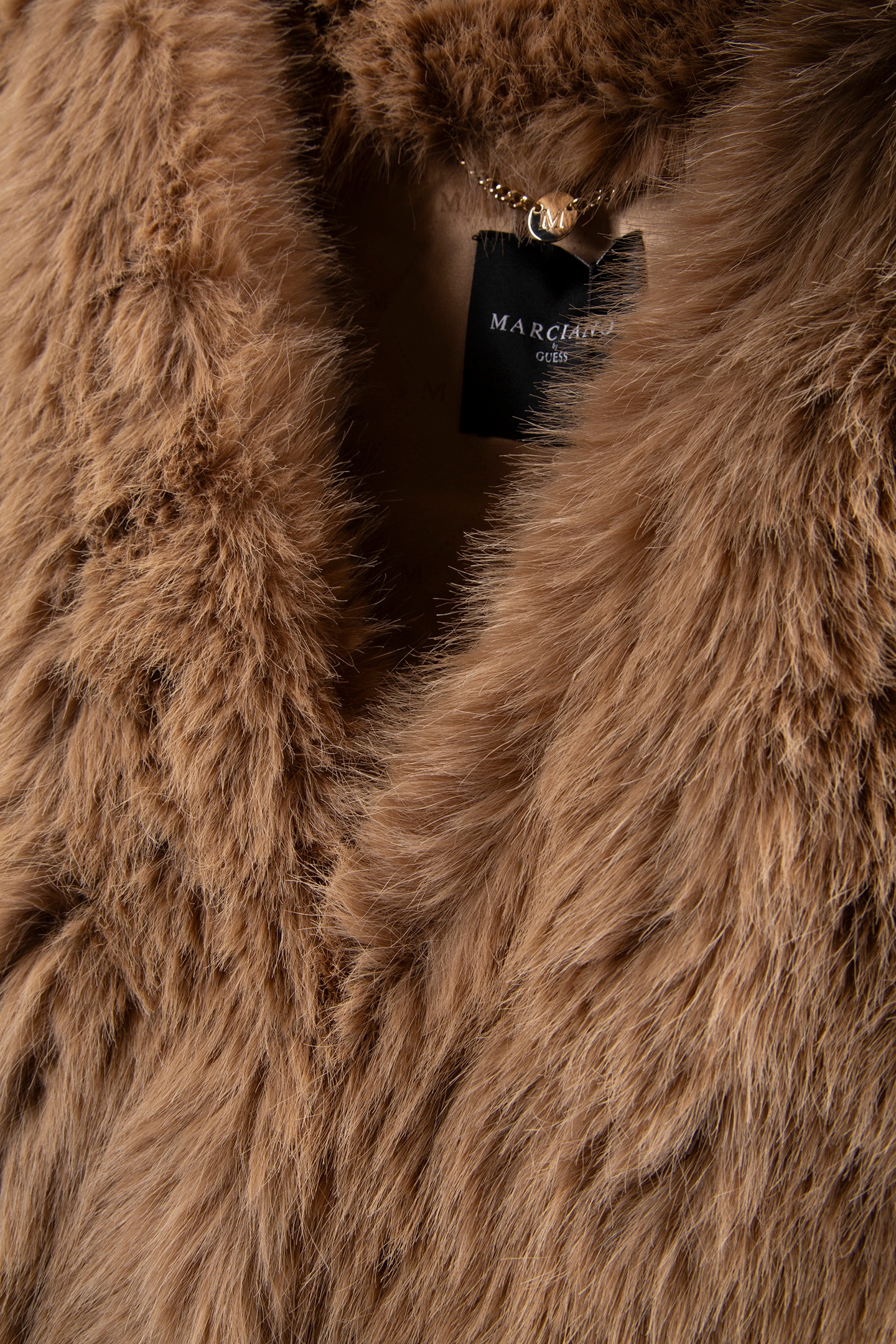 CHLOE FUR VEST HERB TAN MULTI 5