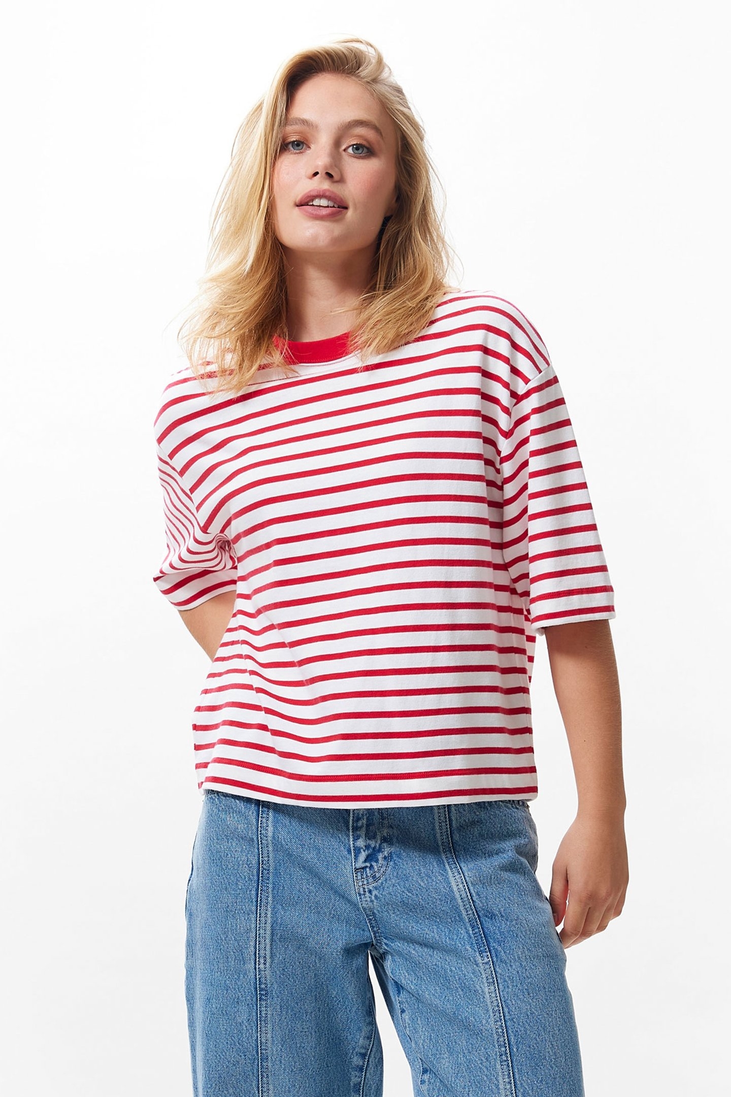 STRIPED LOOSE FIT TSHIRT TOREADOR 1