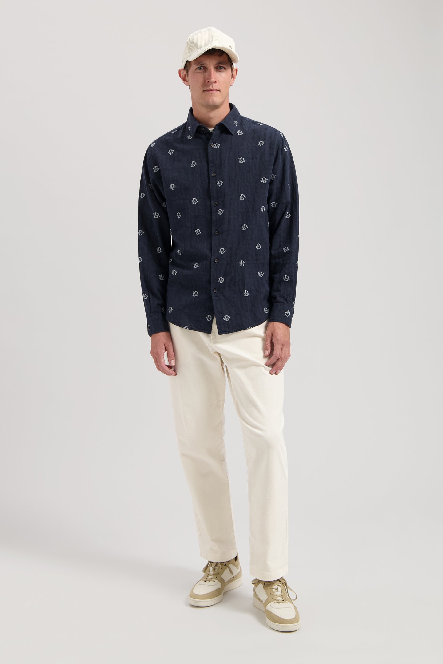 DS_THOMAS JACQUARD SHIRT COLLEGIATE BLUE 3