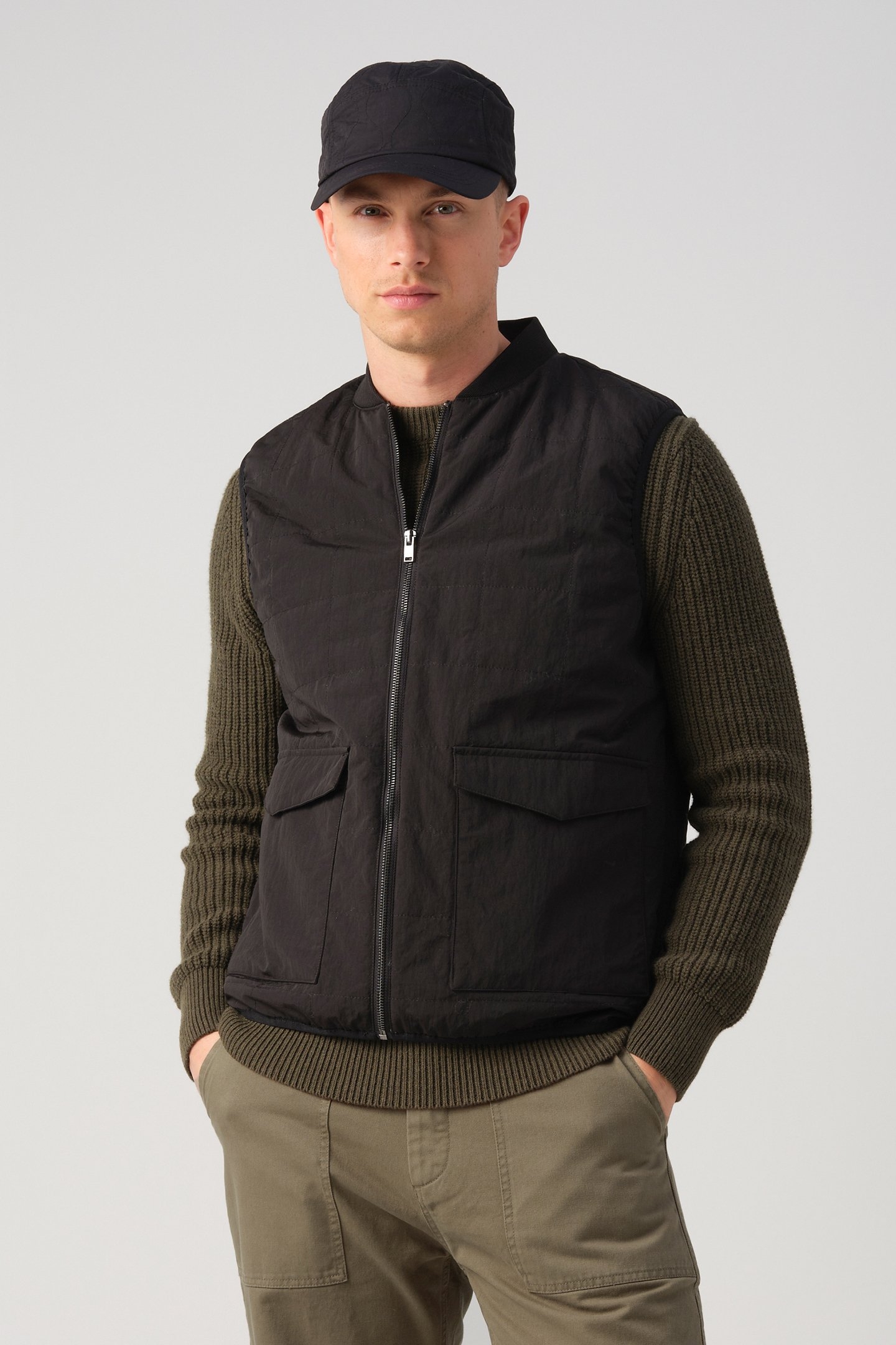 J.C. RAGS RAFE BODYWARMER BLACK 1