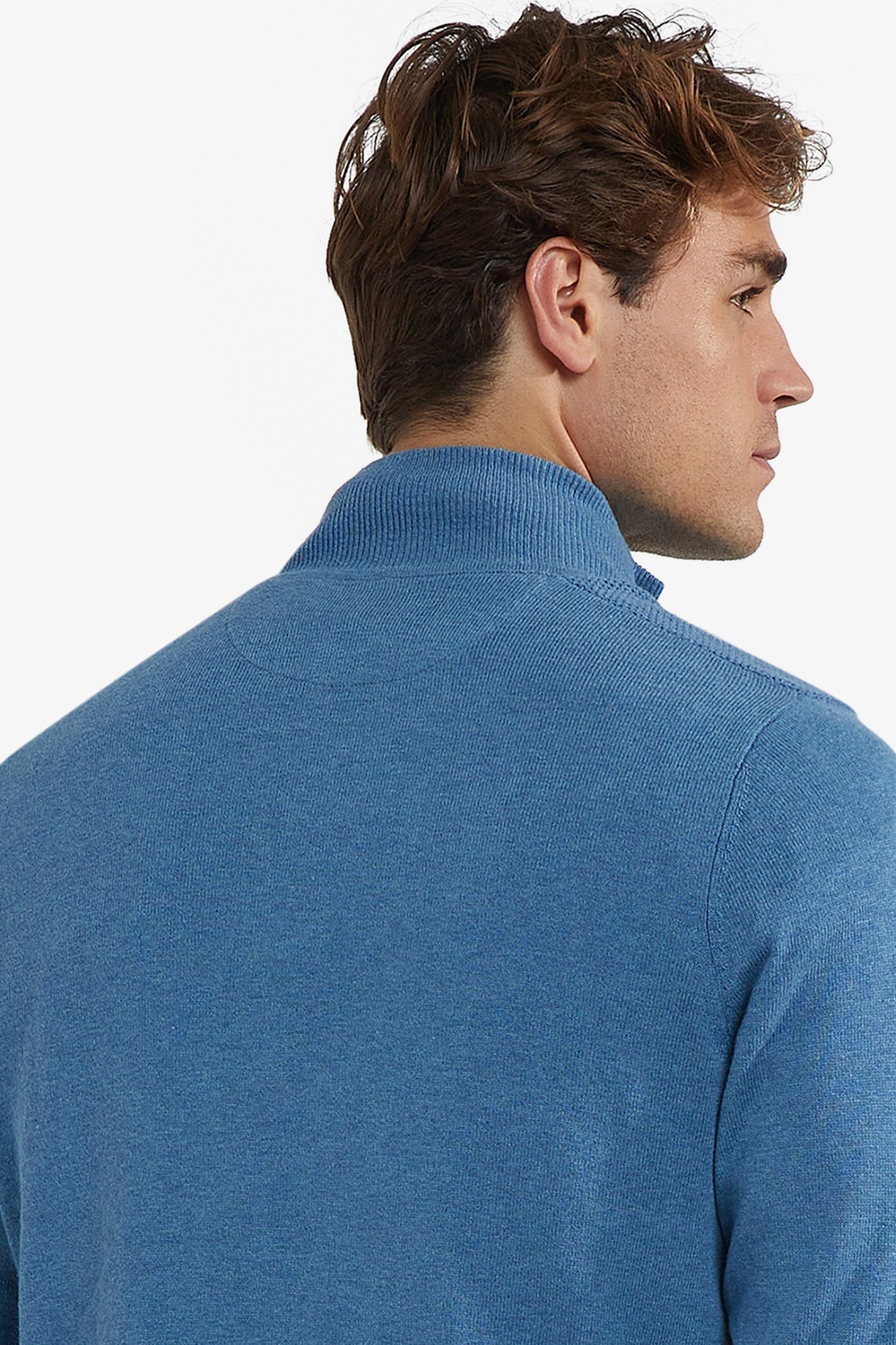 ZIP THRU CARDIGAN WORKER BLUE 4