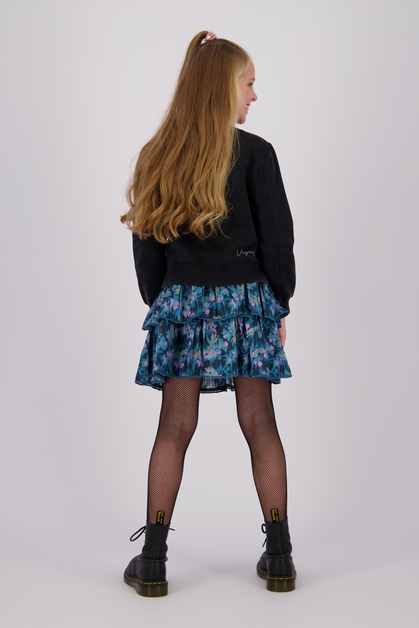 GIRLS NALITA SWEATER WASHED BLACK 2