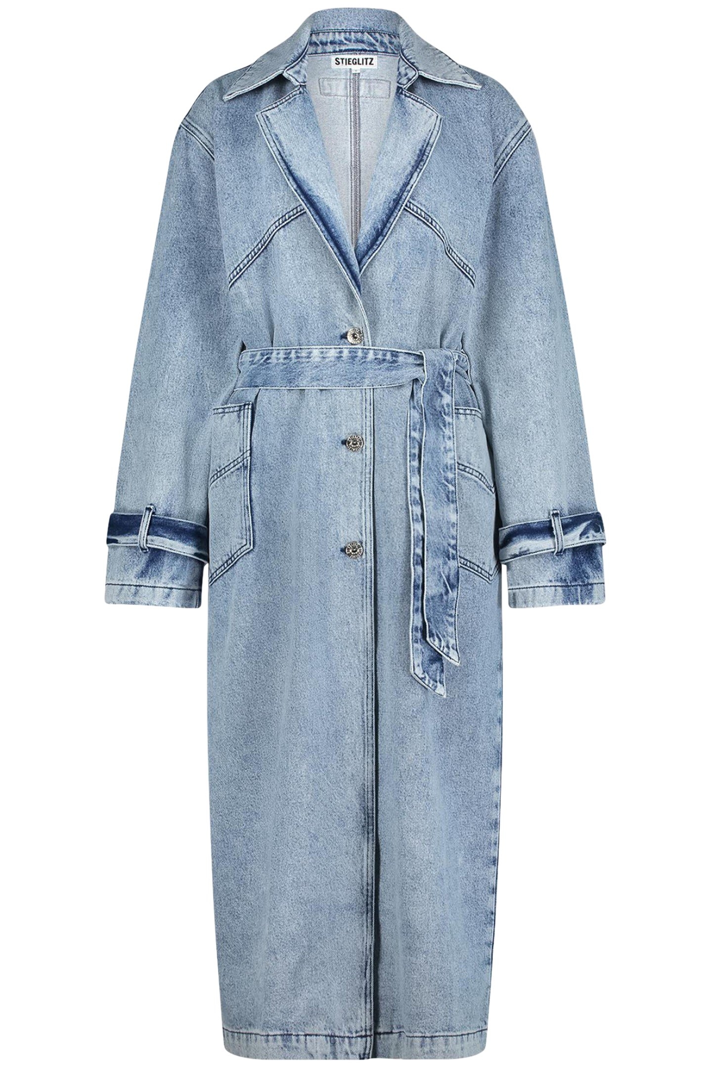 CAZ DENIM TRENCHCOAT BLUE 3