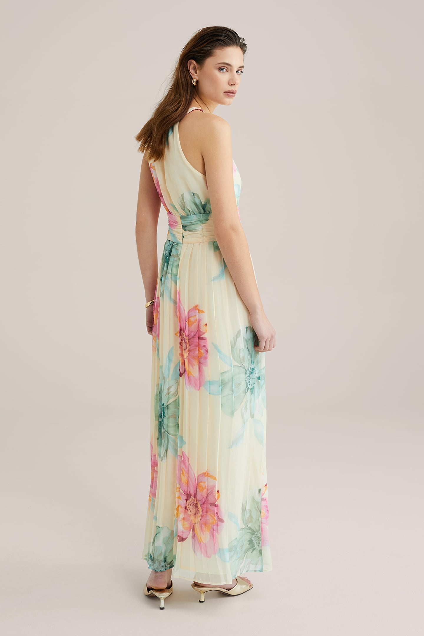 DRESS MAXI LENGTH LIGHT YELLOW 2