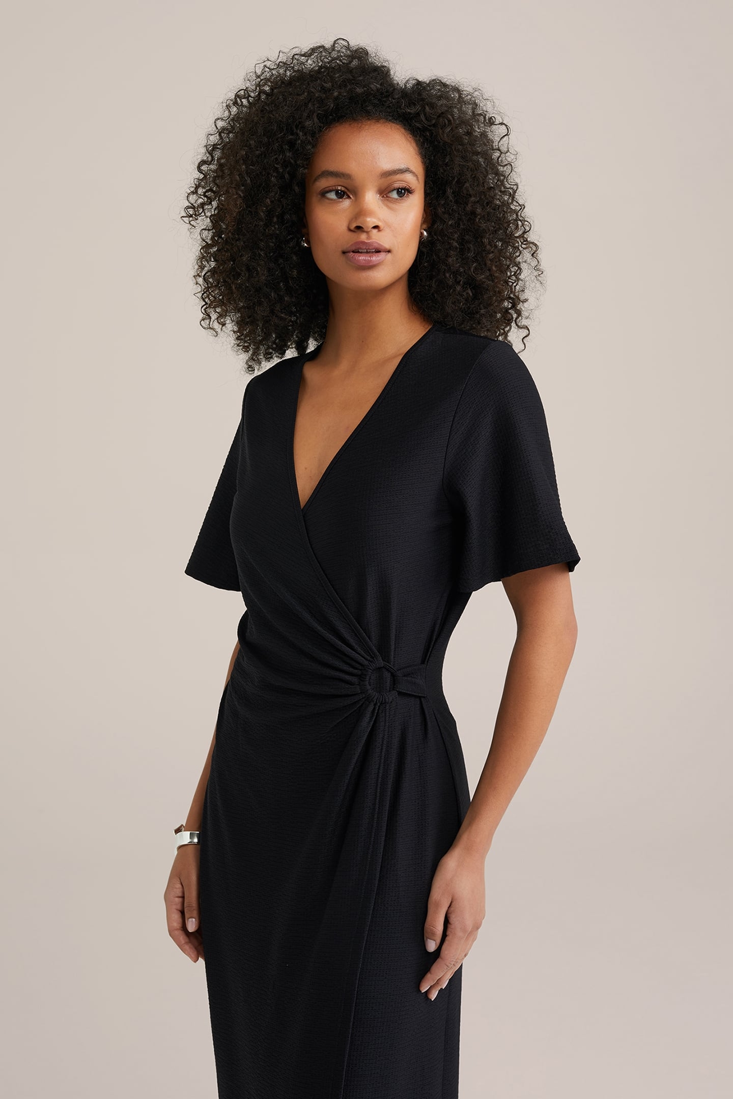 DRESS MID LENGTH BLACK 4