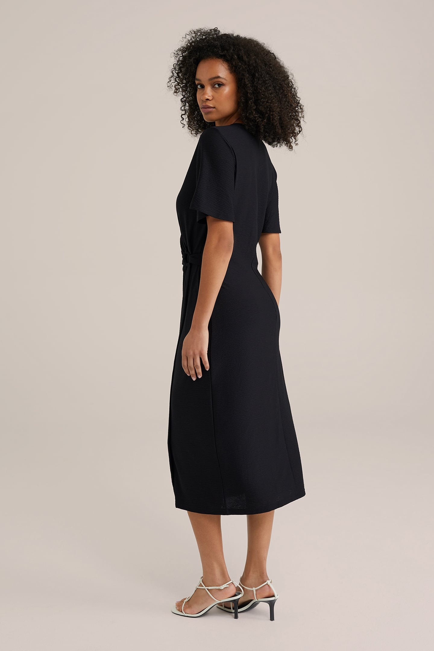 DRESS MID LENGTH BLACK 2