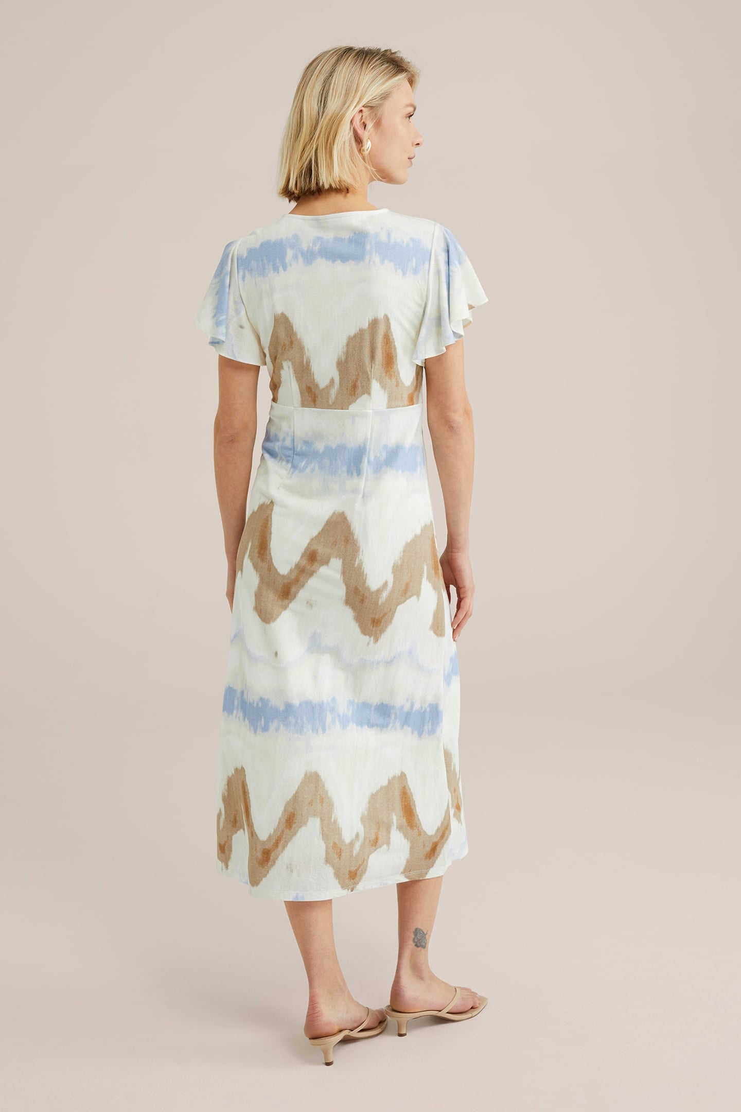 DRESS MID LENGTH BLUE 2