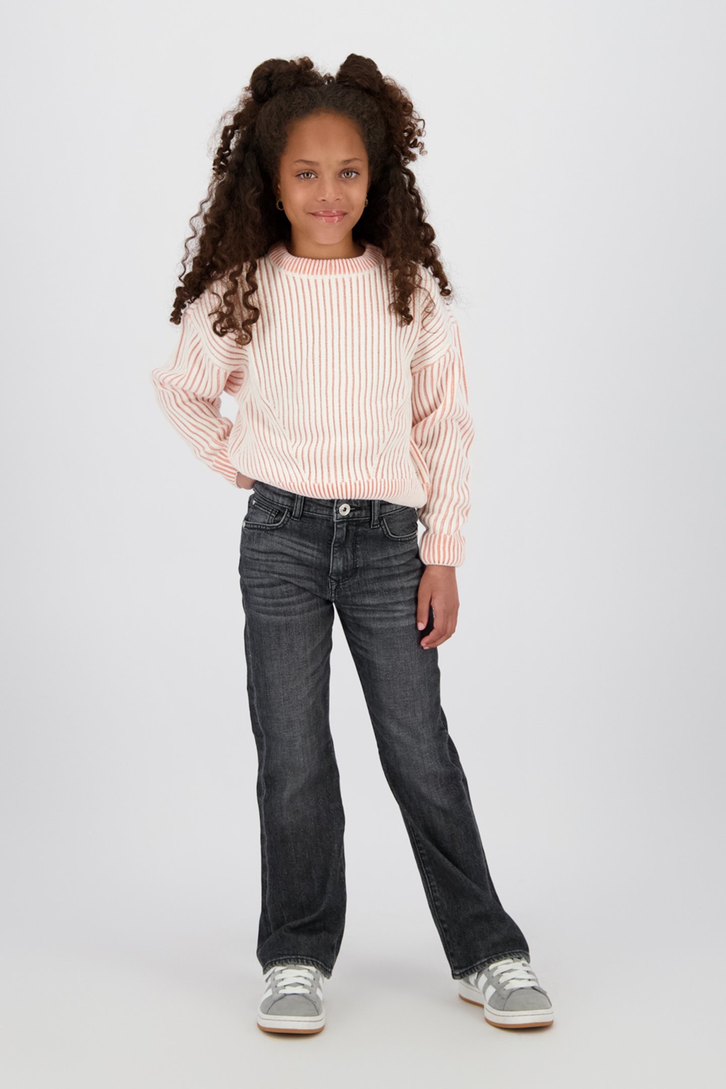 GIRLS CAREY JEANS DARK GREY VINTAGE 1