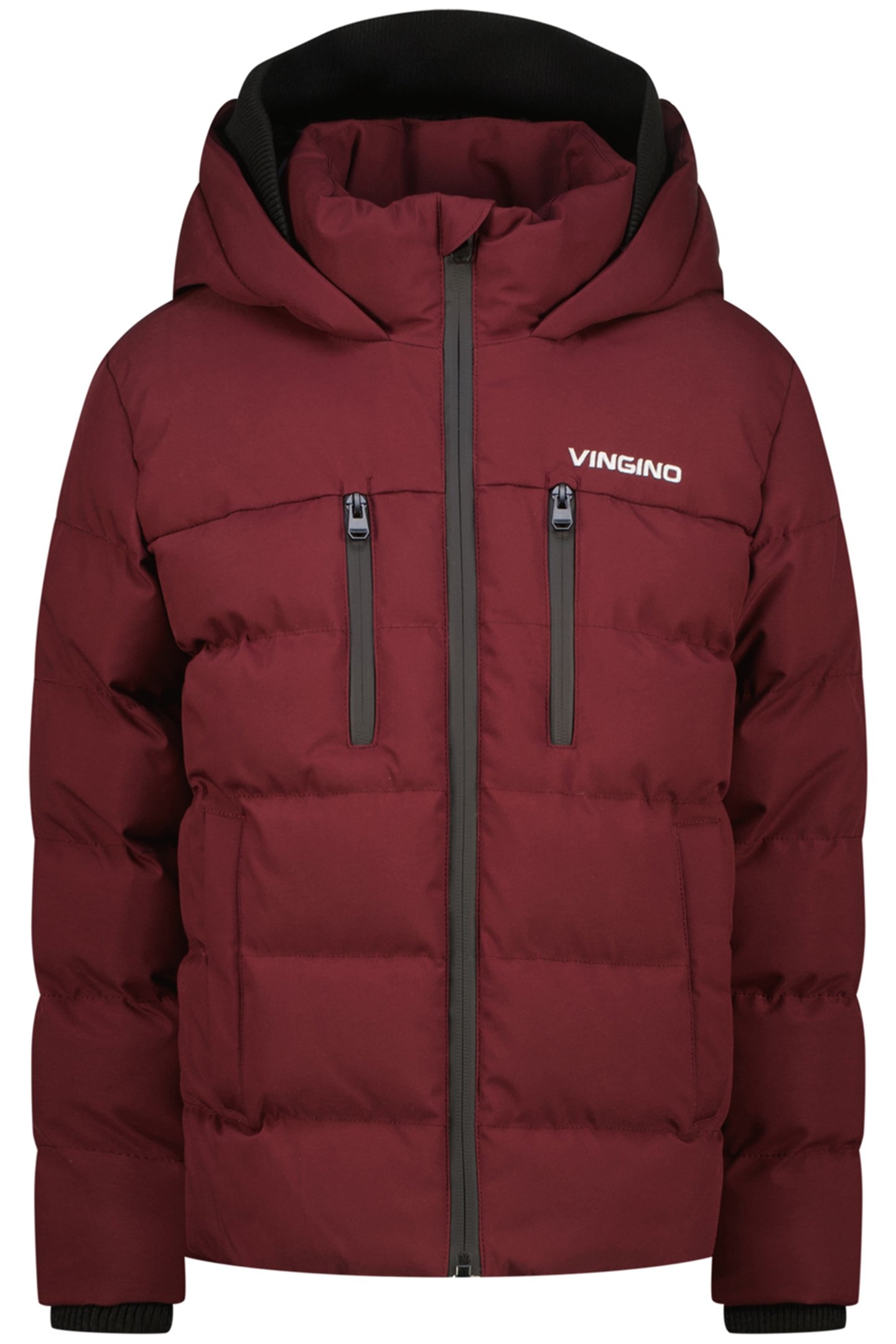 BOYS TIGON JACKET OUTDOOR BURGUNDY RED 3