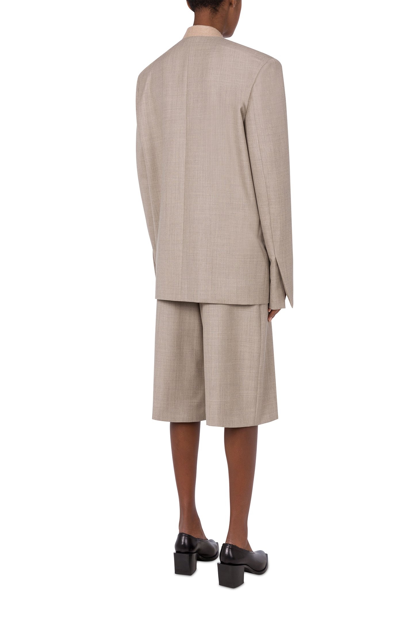 YARN-DYED WOOL CANVAS JACKET BEIGE 2