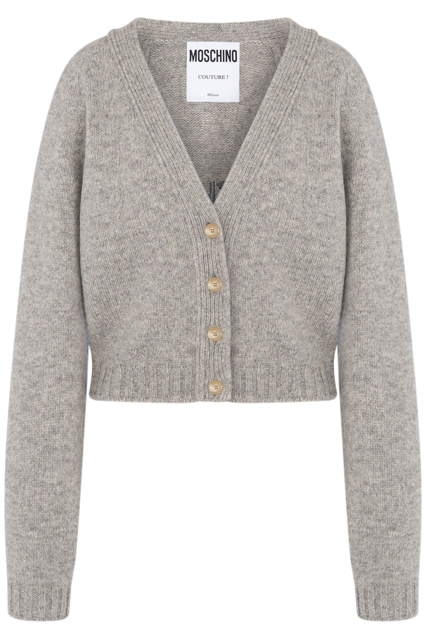 100% SHRUNK CARDIGAN GREY 3