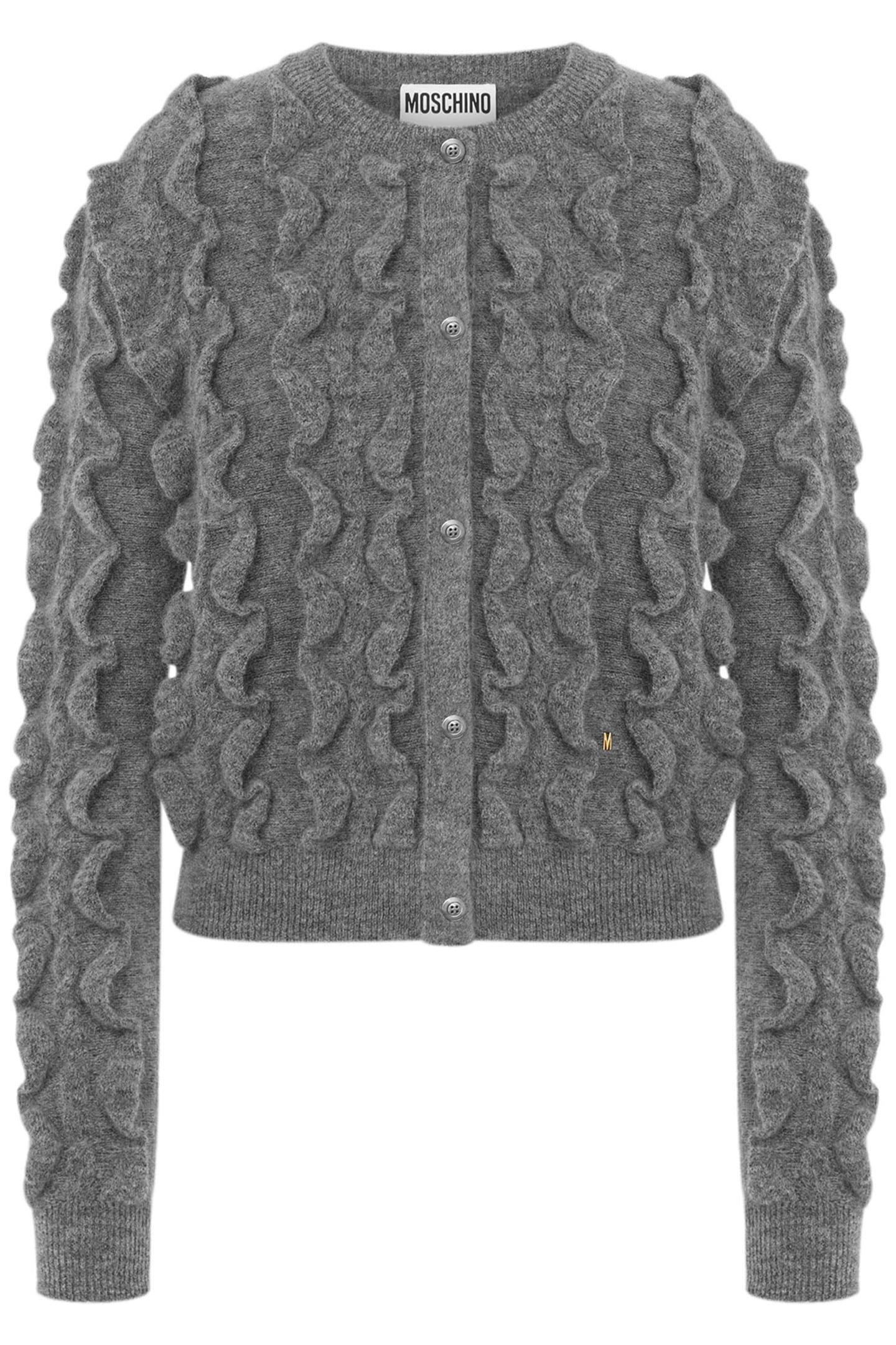 PULLOVER IN MOHAIR STRETCH GOLDEN M GREY 3