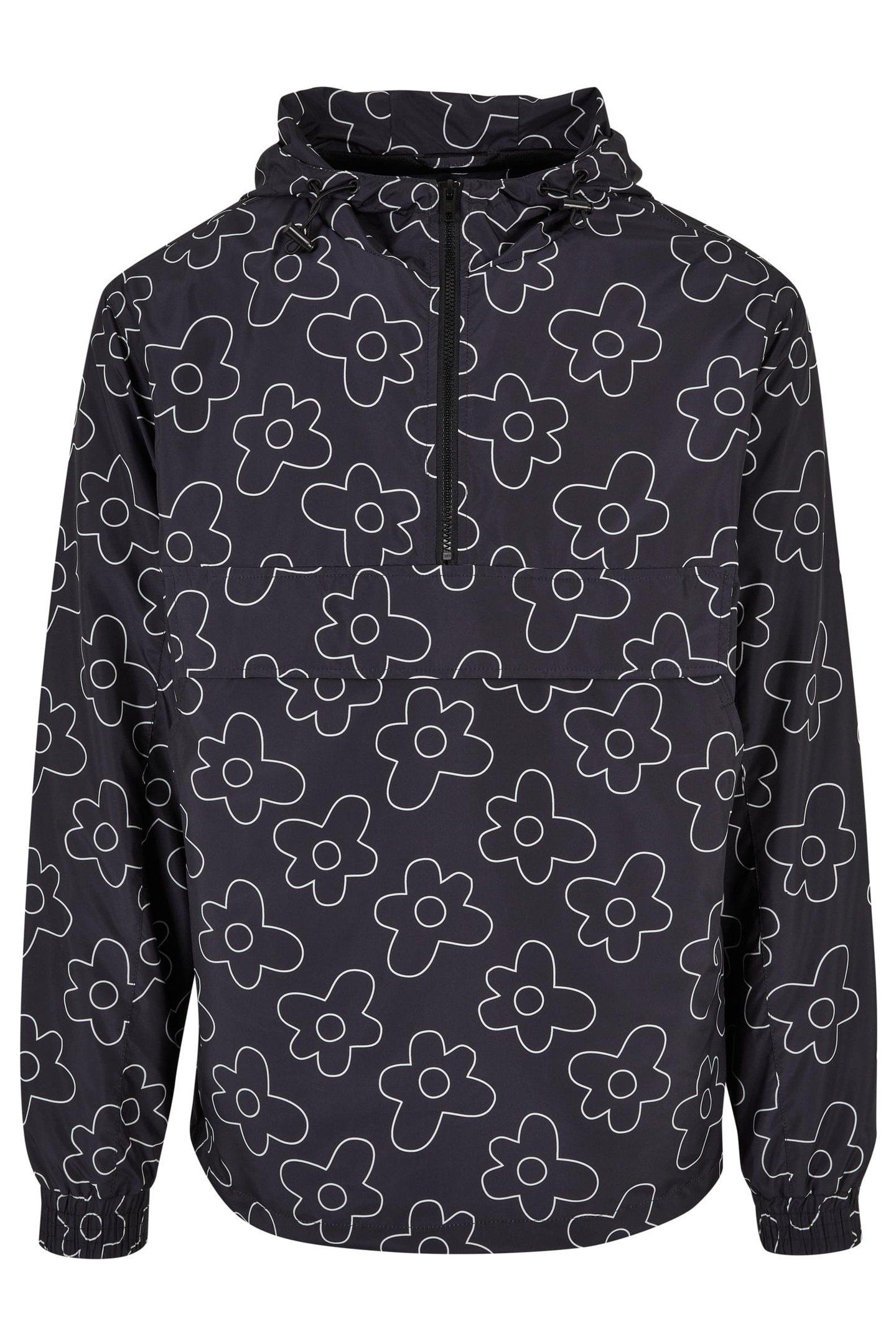 FLOWER AOP PULL OVER JACKET BLACKFLOWER 1