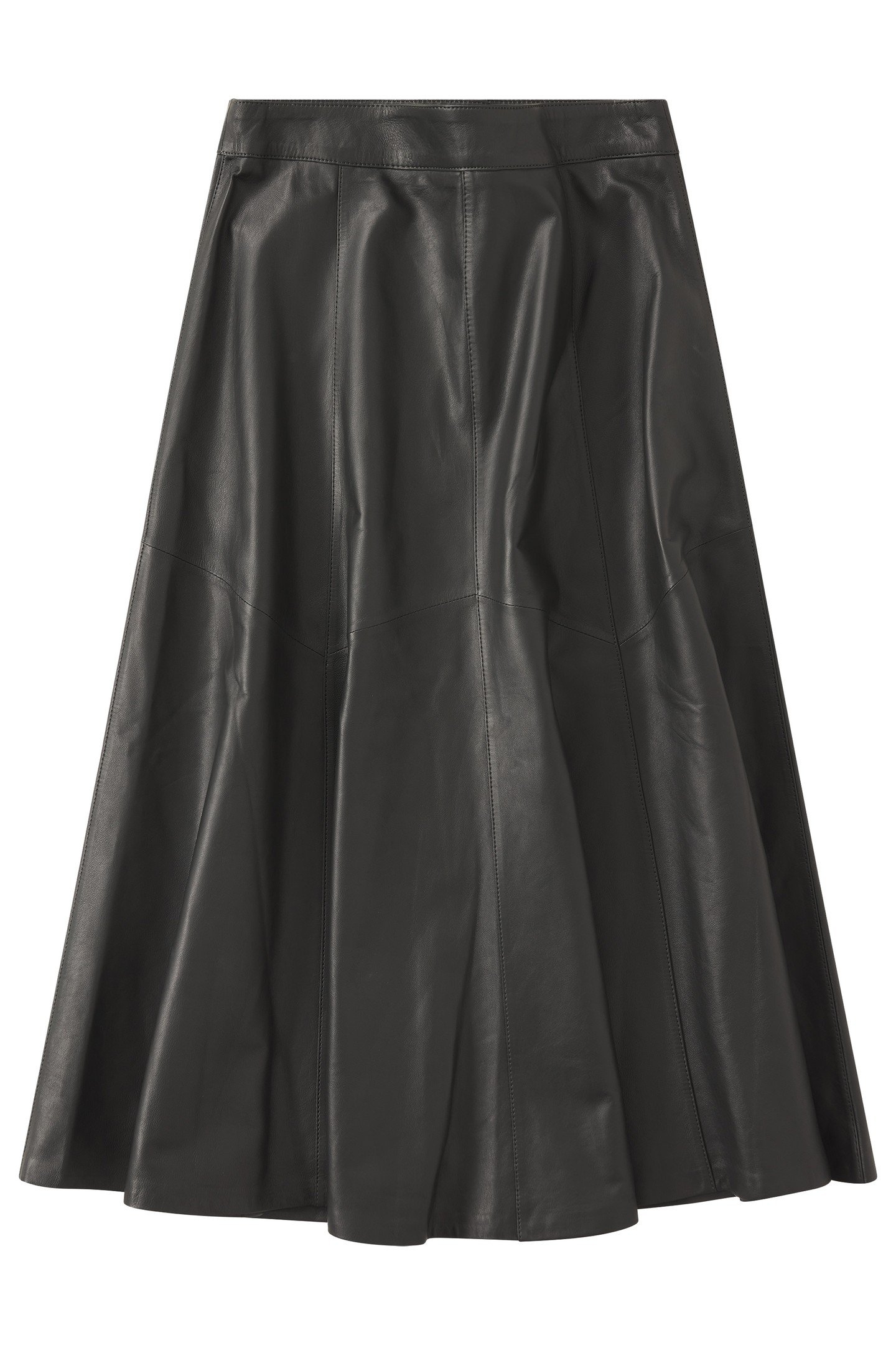 LEATHER SKIRT ARMY GREEN 1