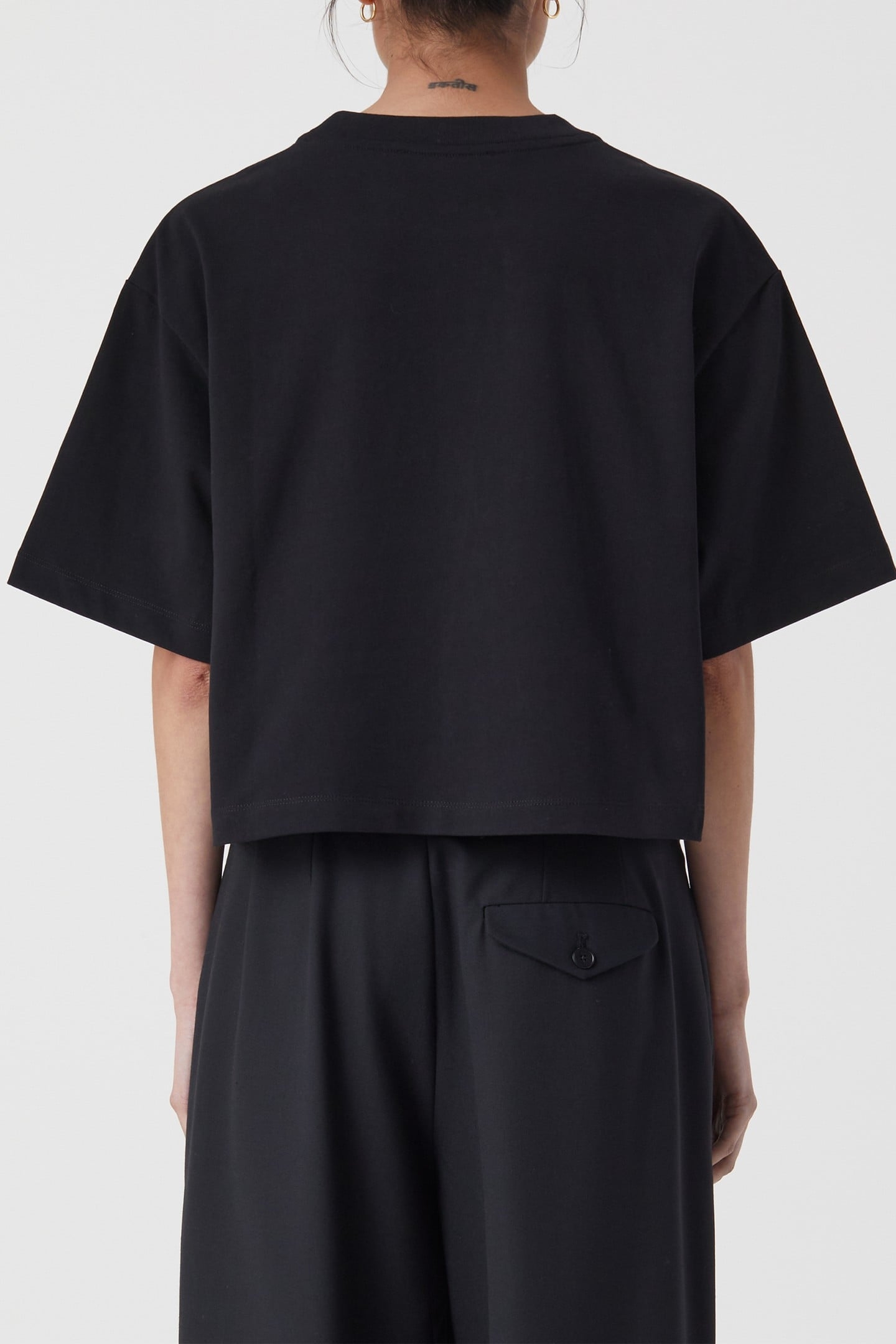 CROPPPED T-SHIRT T-SHIRTS BLACK 4