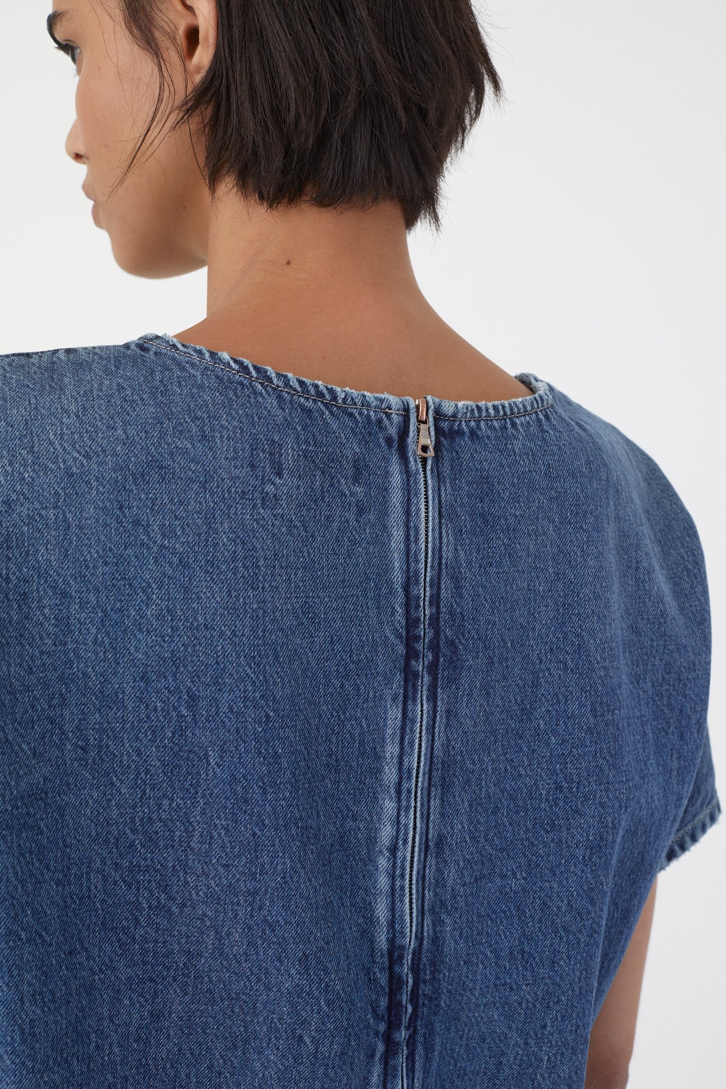 SHIFT DRESS DARK BLUE 4