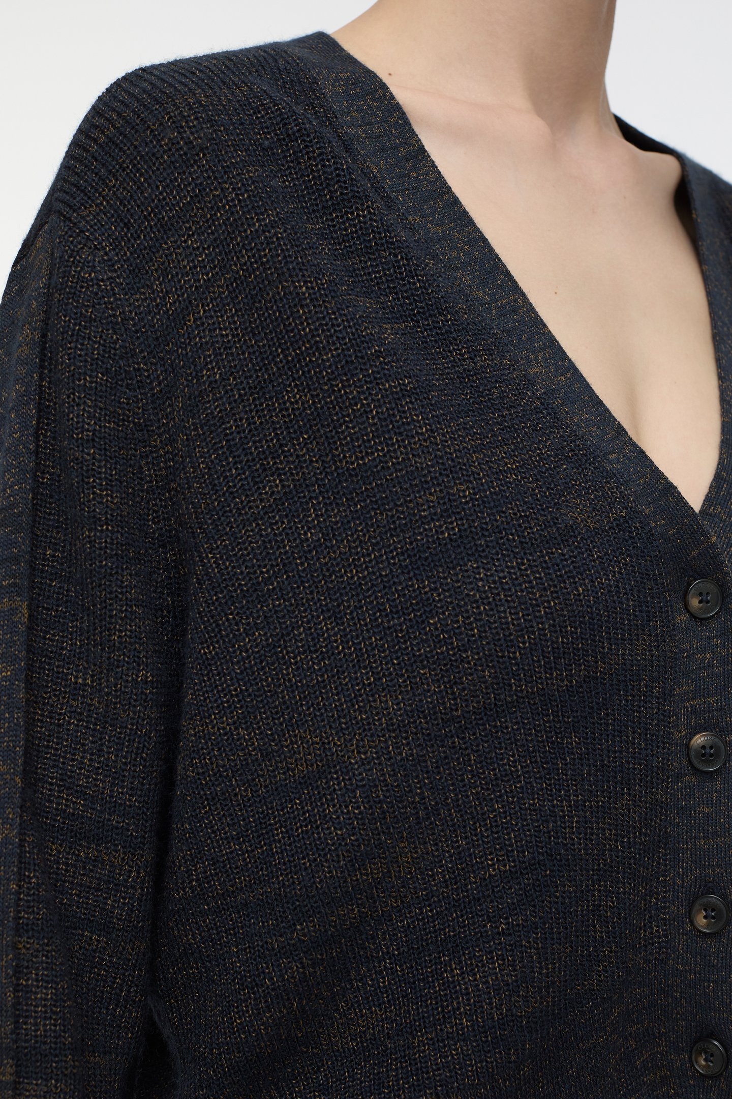 CROPPED CARDIGAN KNITS SMOKEY BLUE 3