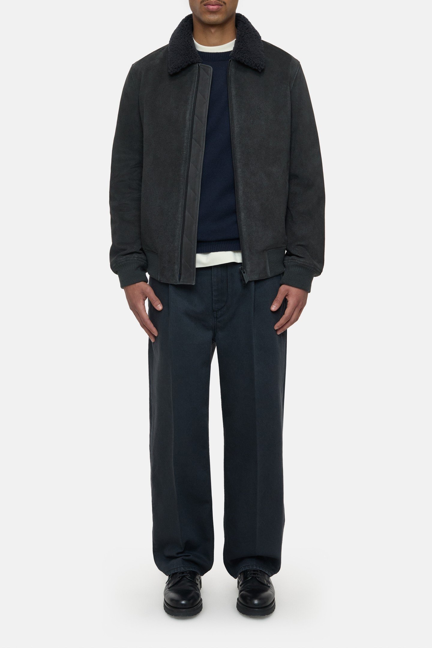 LEATHER JACKET SHADOW BLUE 2