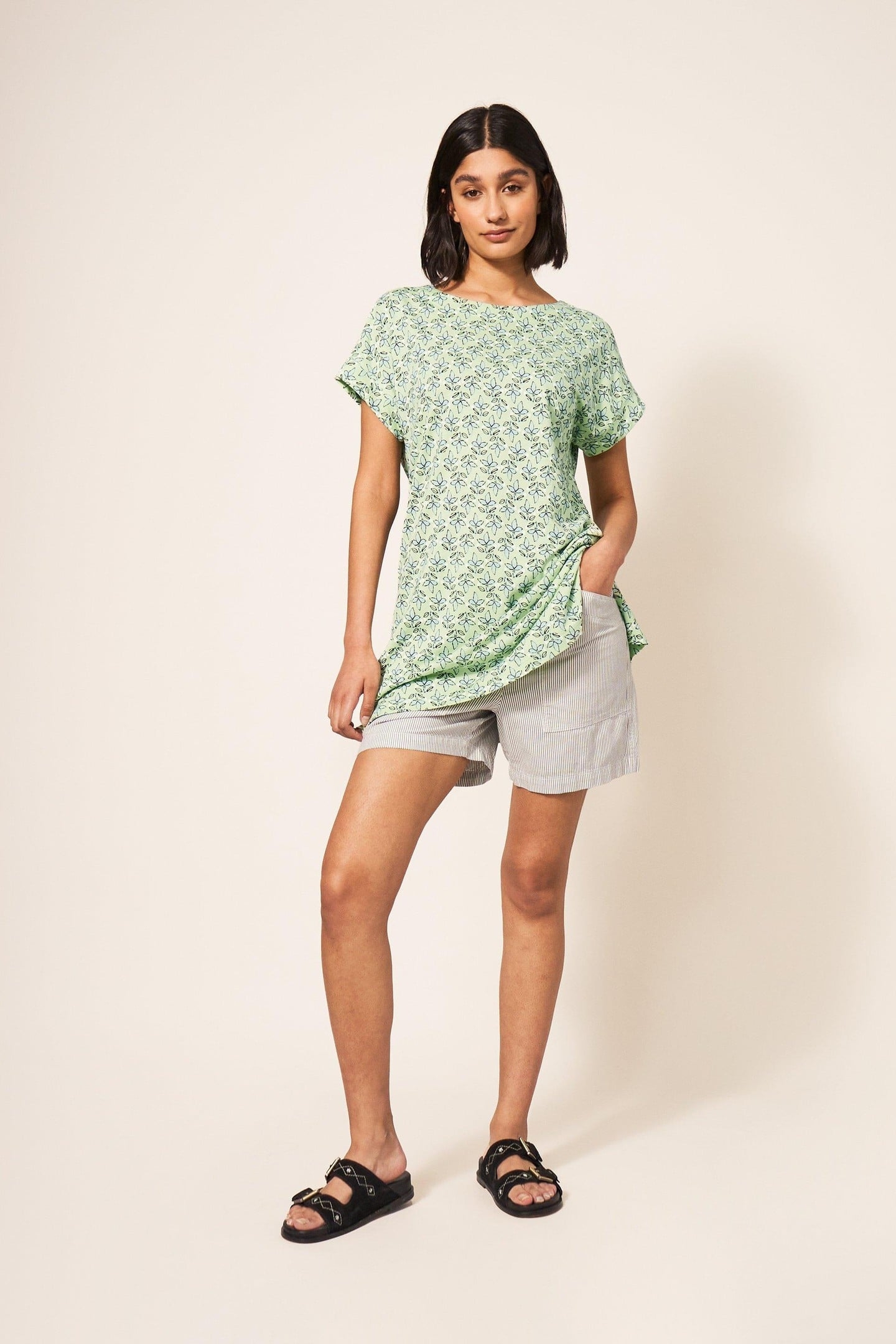 URBAN TUNIC GREEN PRINT 1