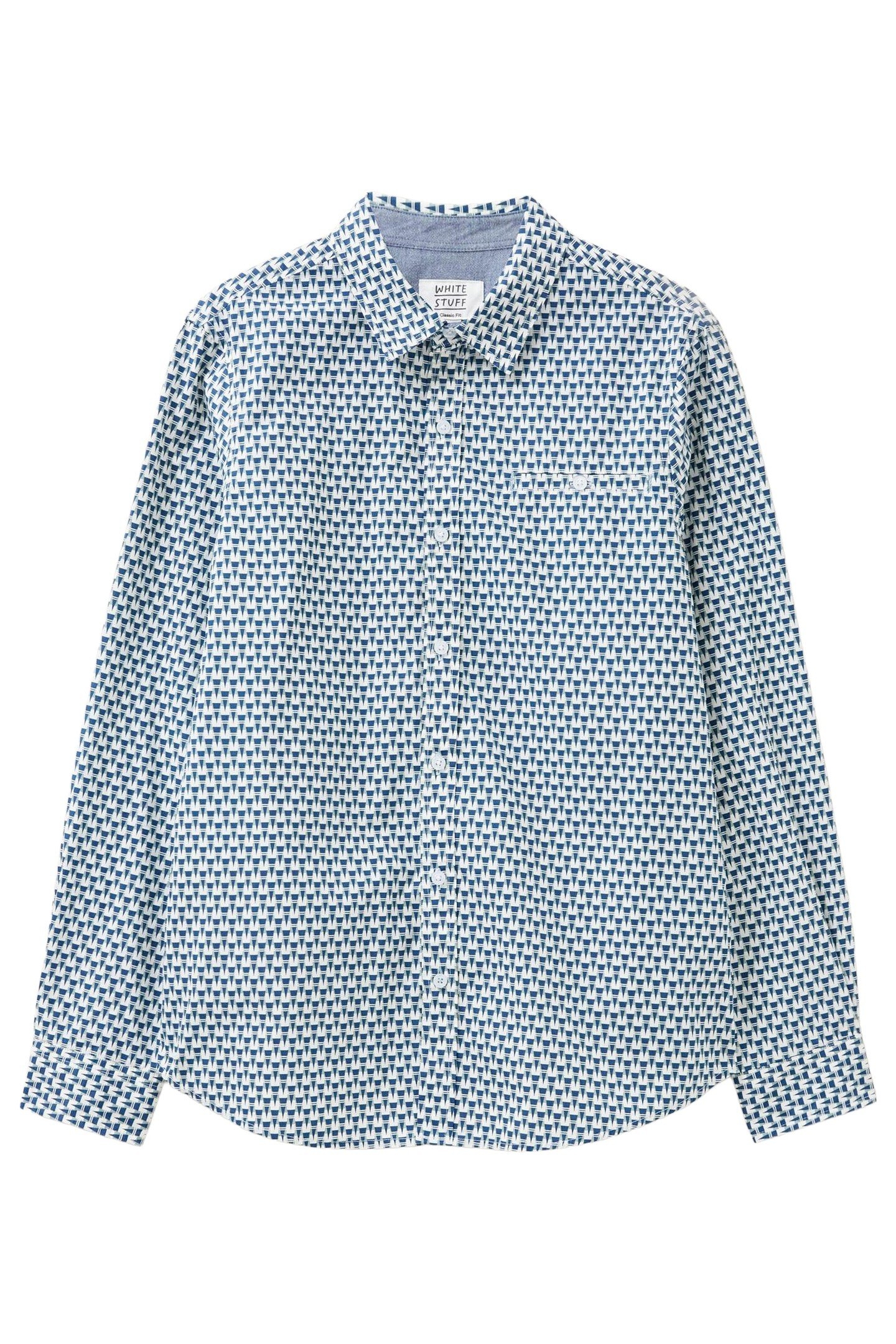 GEO ABSTRACT PRINTED SHIRT BLUE PRINT 2