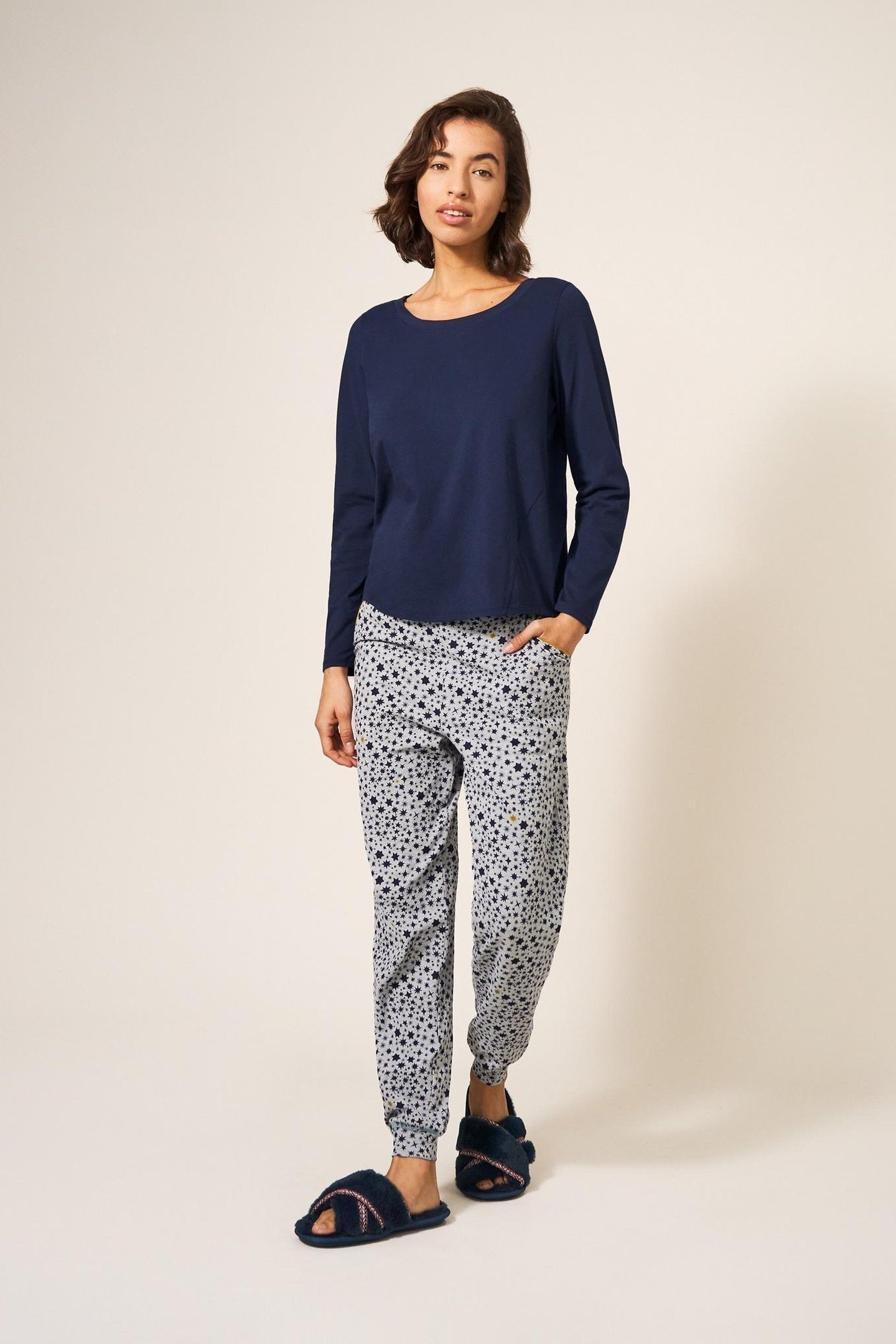 EVA JERSEY PJ TOP DARK NAVY 2