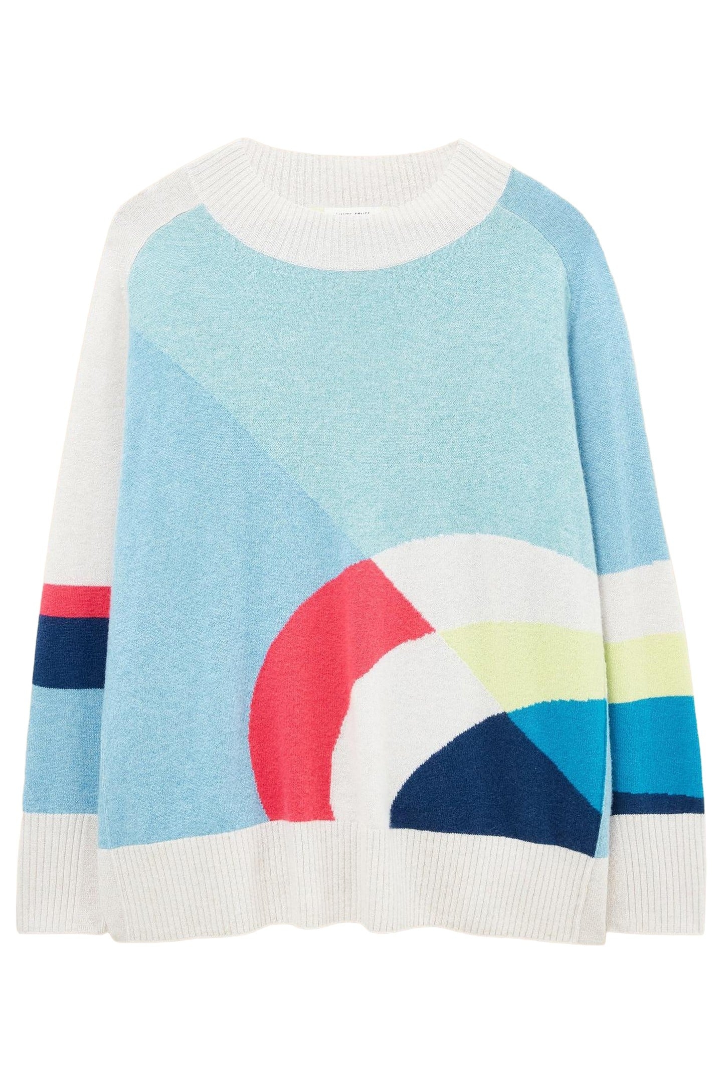 CORA CREW NECK CASHMERE JUMPER NATURAL MULTI 3