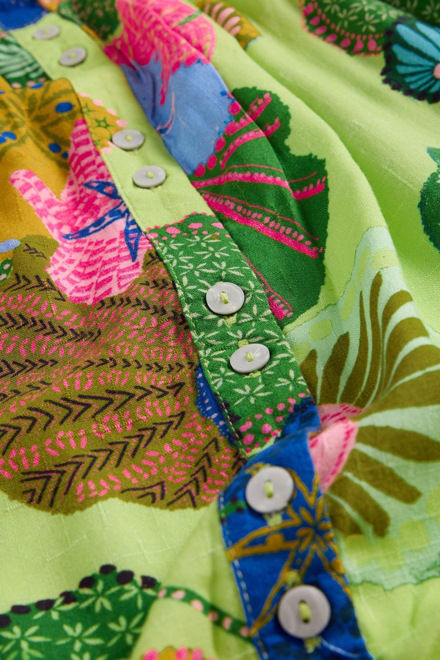 PHOEBE MIDI DRESS GREEN MULTI 4