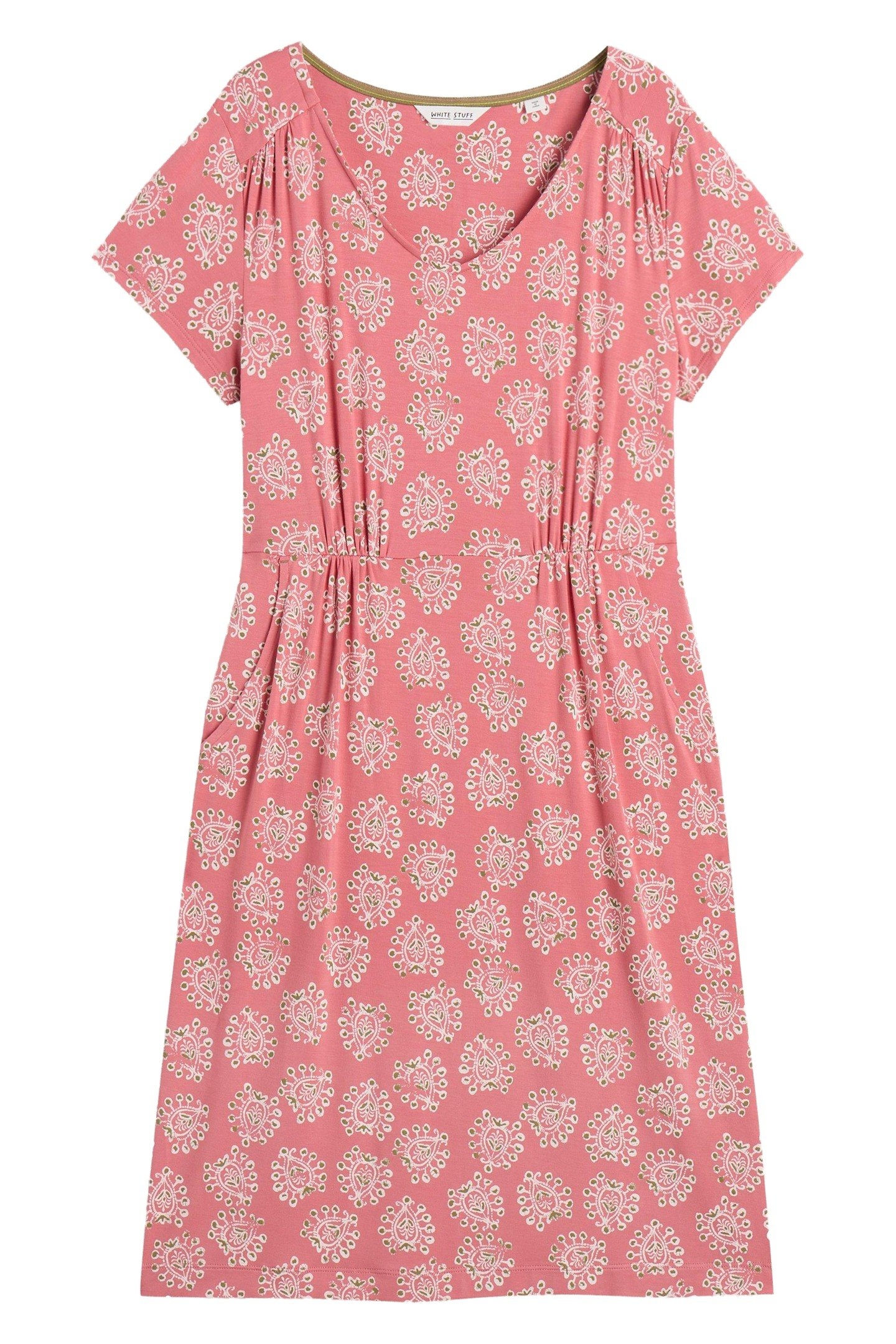 TALLIE JERSEY DRESS PINK PRINT 3