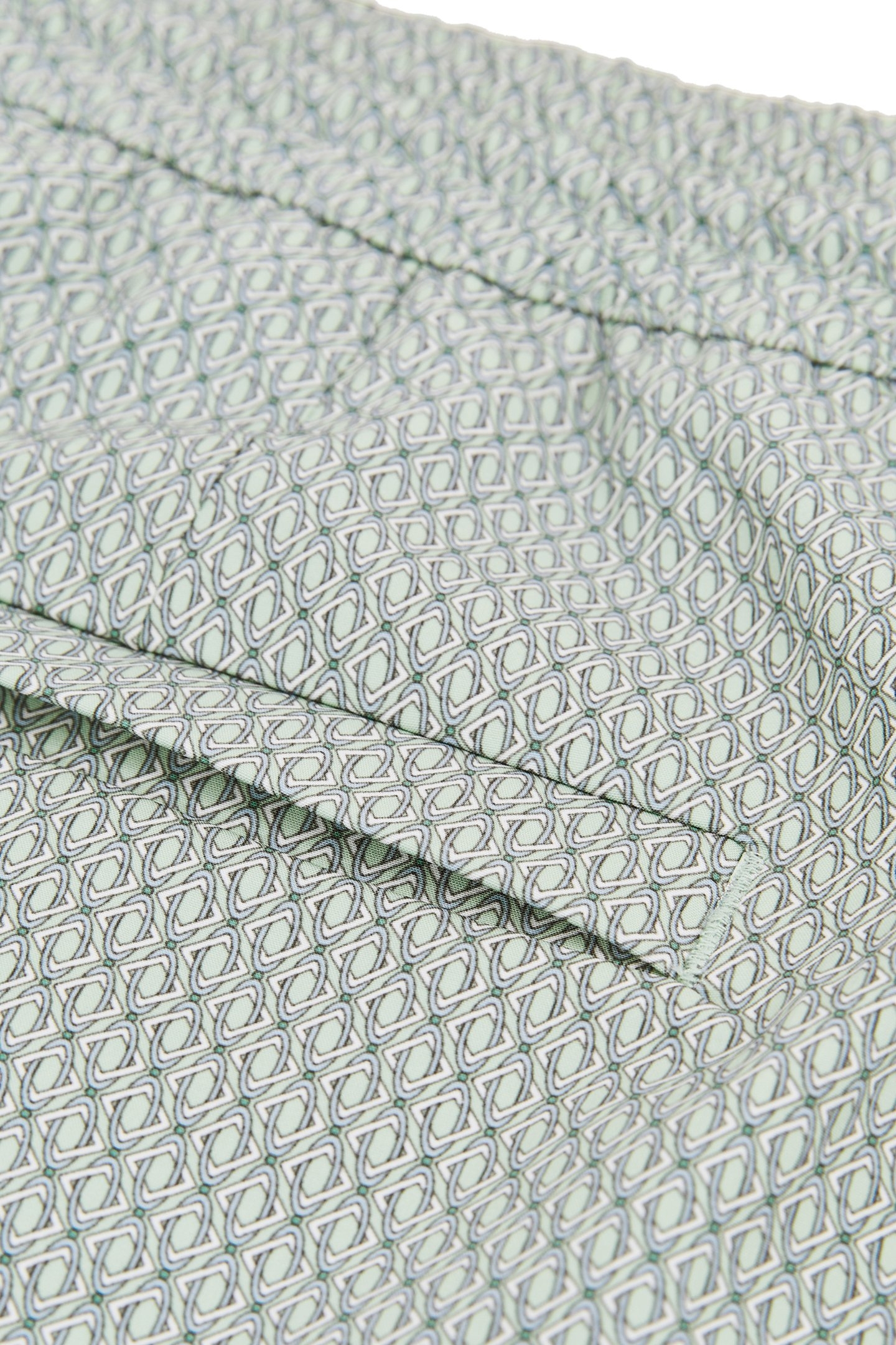 DRAWSTRING GEOMETRIC PRINTED SWIMSHORT PISTACHIO GREEN 5