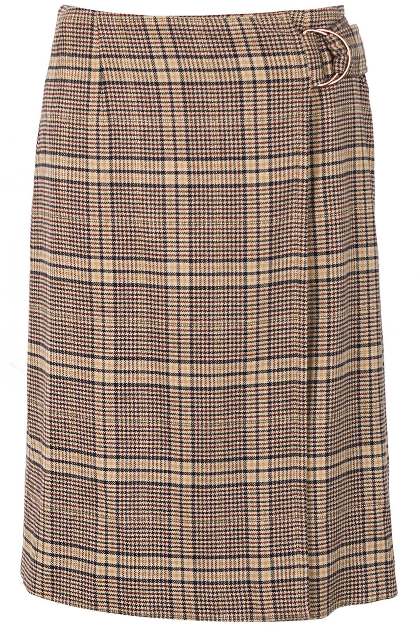 WRAP MIDI SKIRT IN BROWN 4