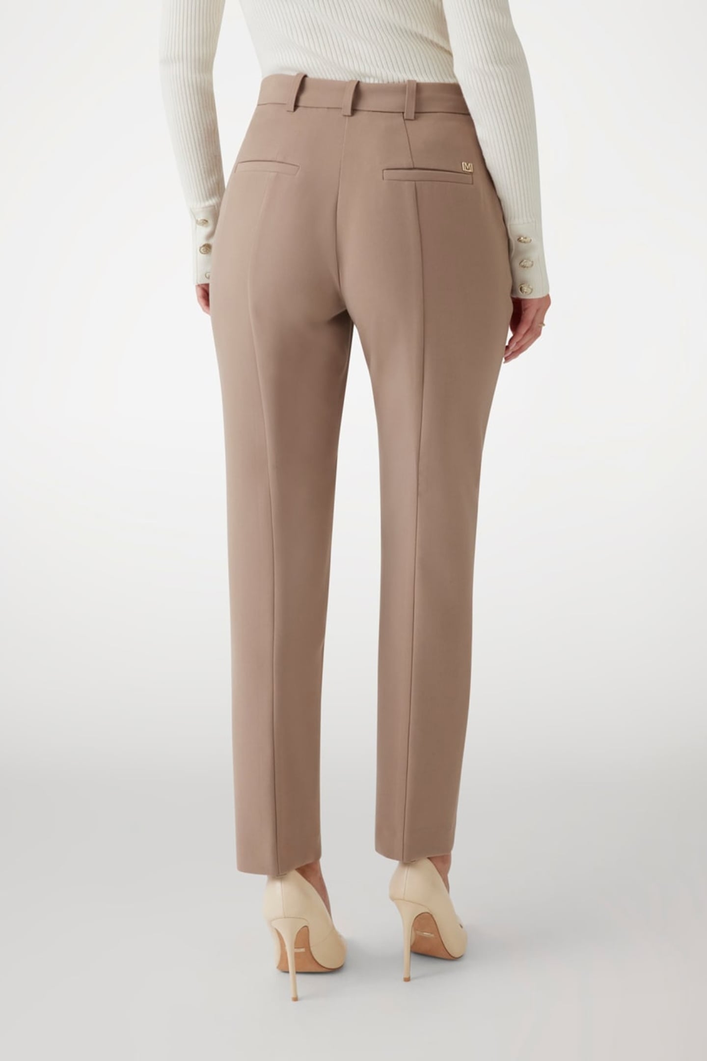 MARCIANO BY GUESS CELIA CHINO PANT SILK TAUPE 3