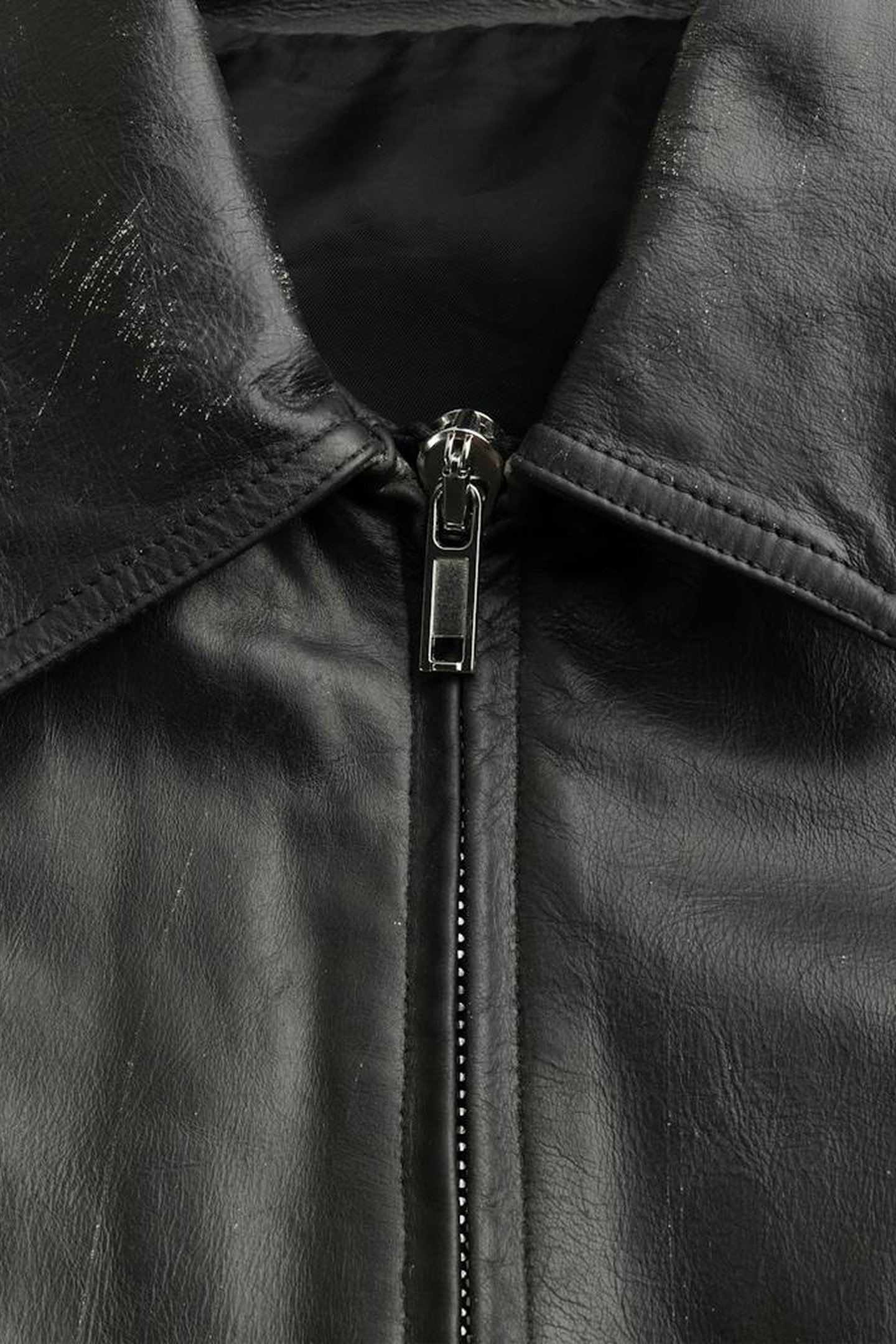 RICK OWENS – BRAD LEATHER JACKET BLACK 3