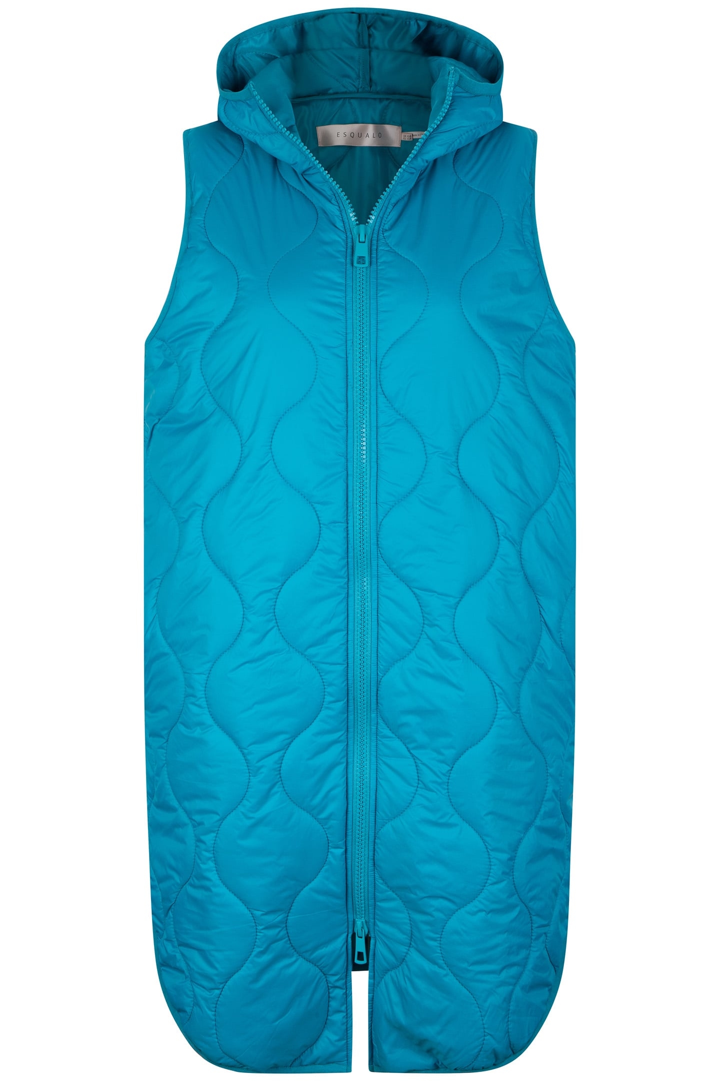 BODYWARMER QUILTED LONG PETROL 5