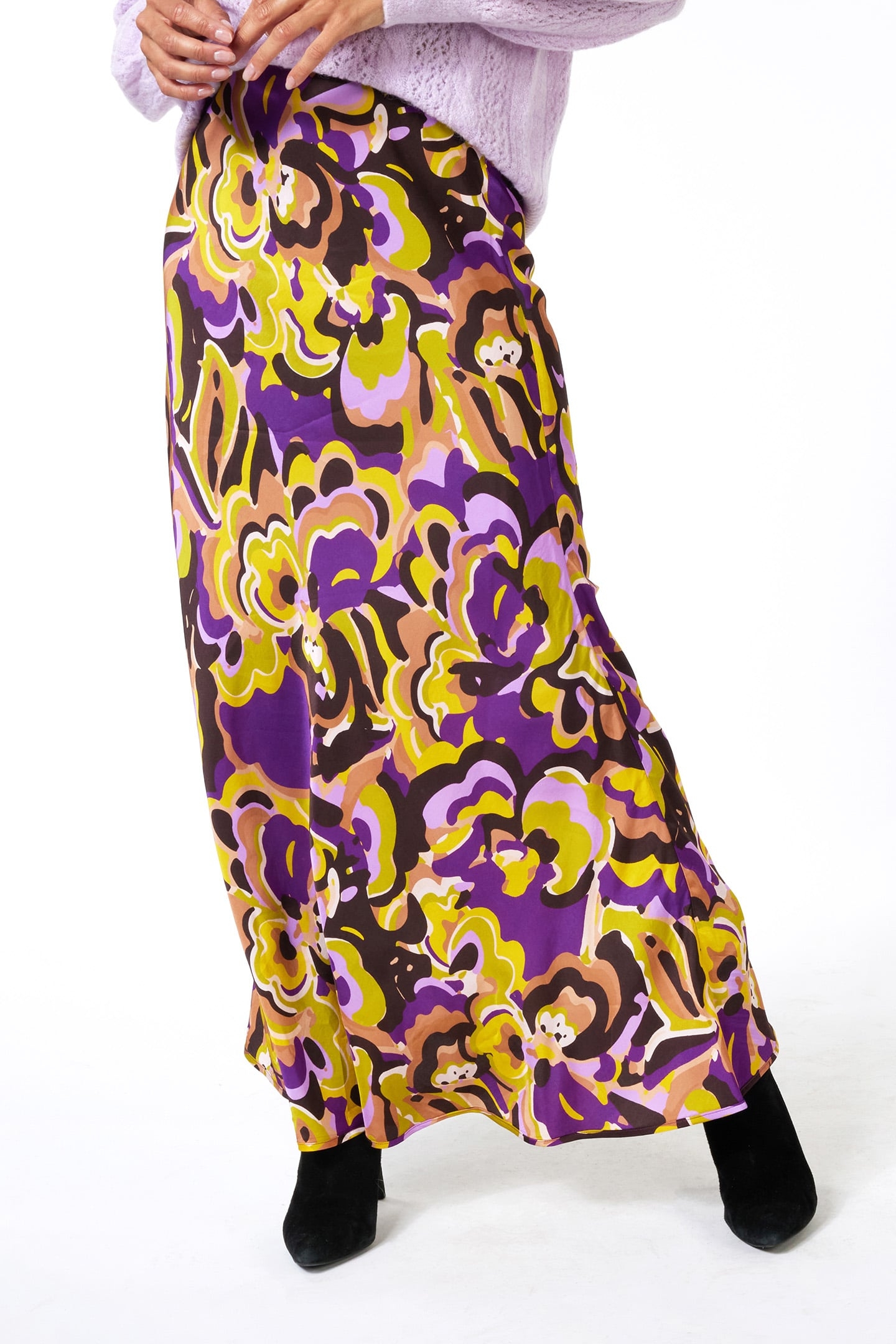 SKIRT LONG FANCY EARTH PRINT 5