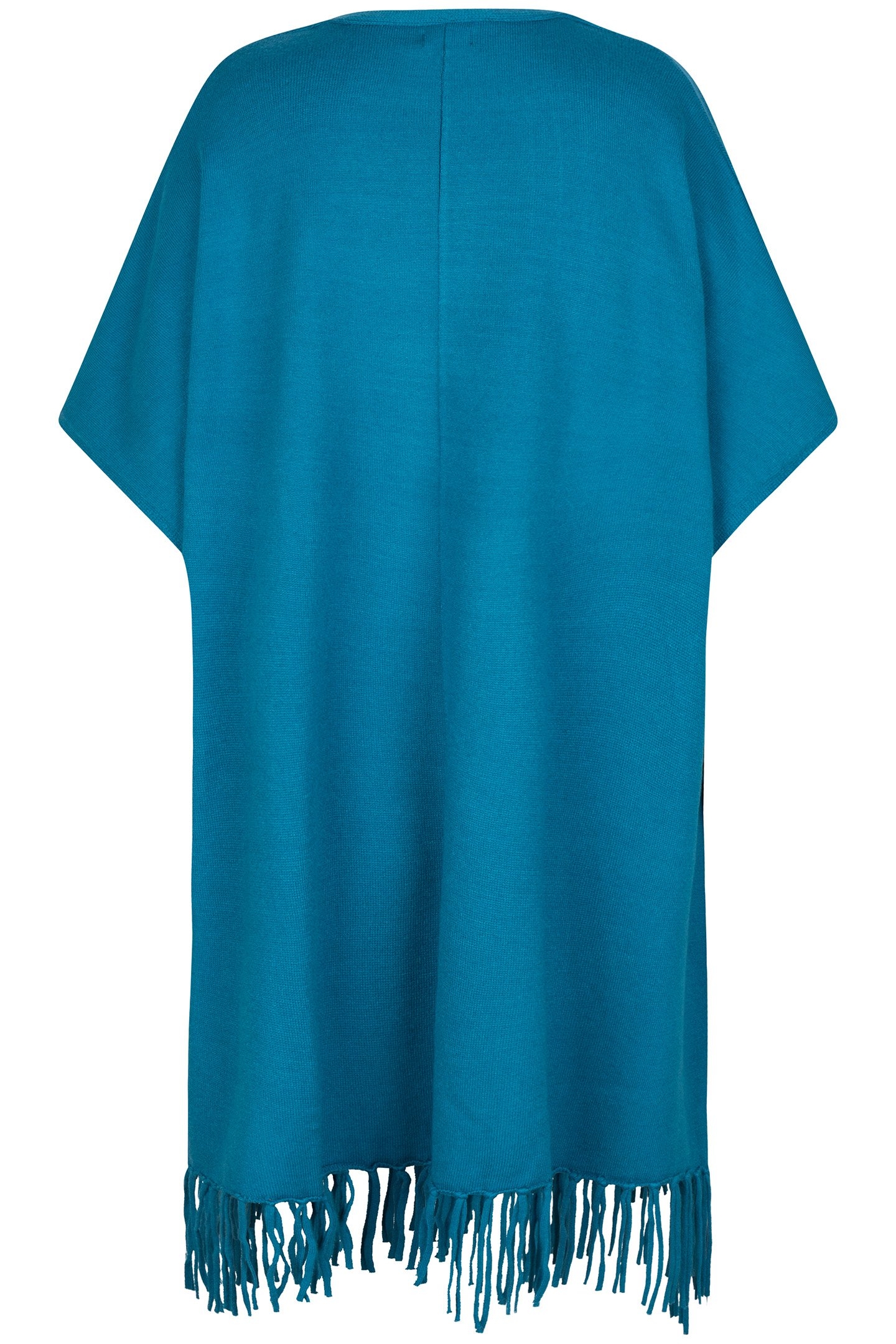 PONCHO FRINGES PETROL 8