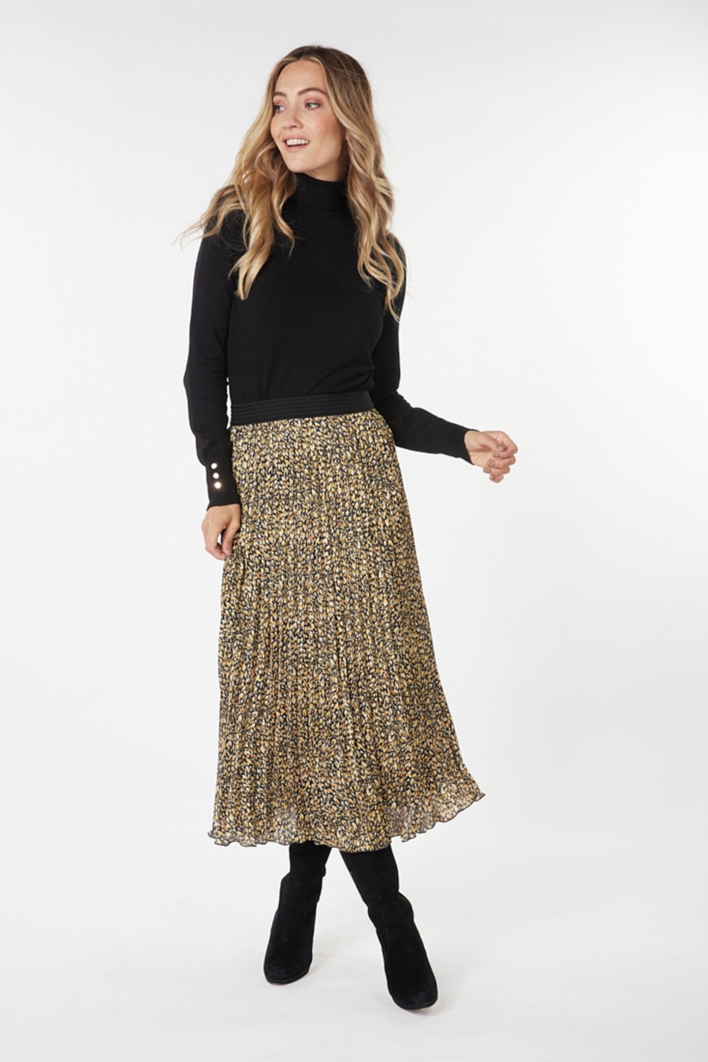 SKIRT PLISSE UNTAMED SPIRIT PRINT 3