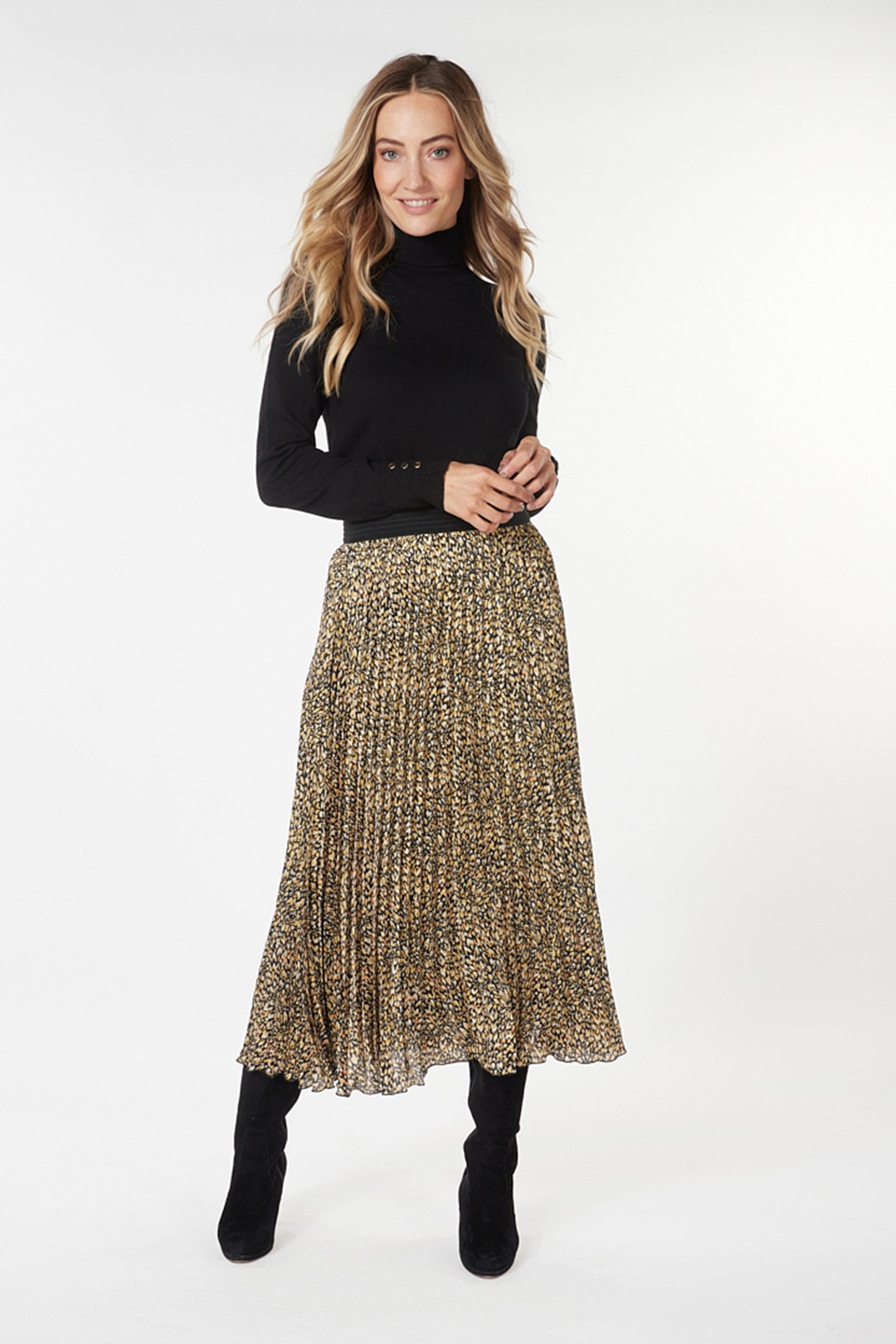 SKIRT PLISSE UNTAMED SPIRIT PRINT 2
