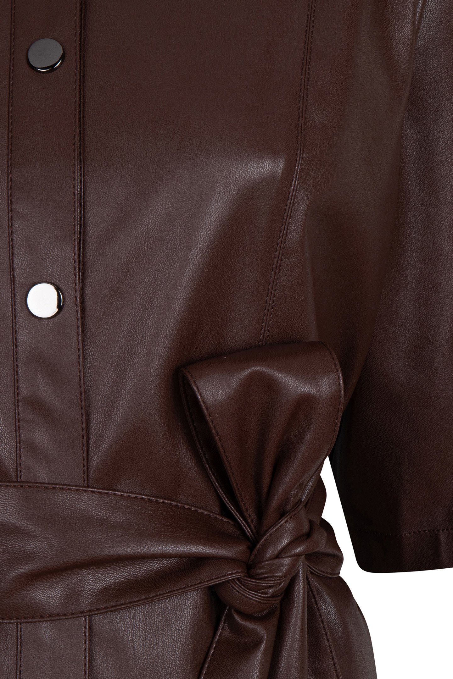 DRESS VEGAN LEATHER CHOCOLATE 8