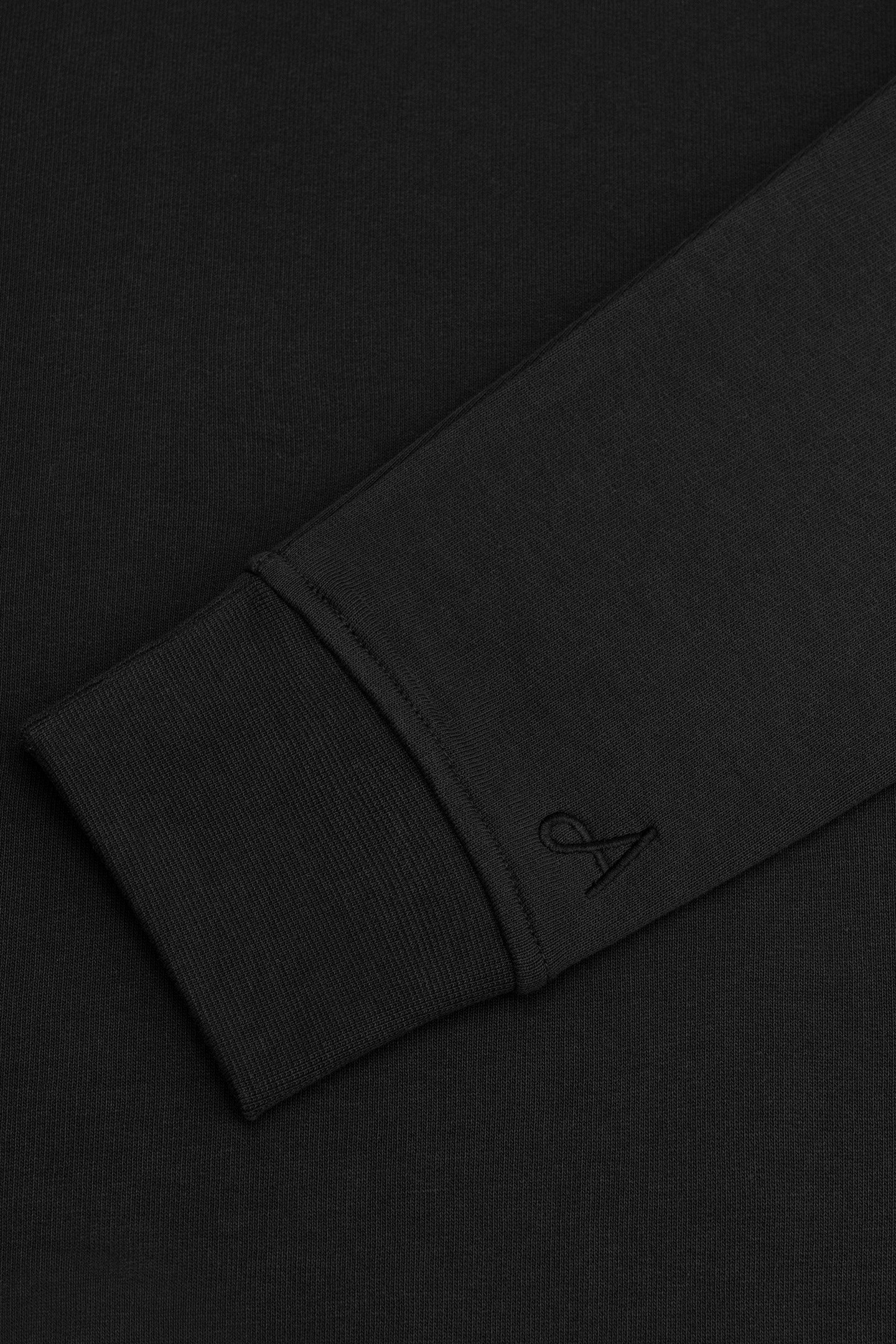 SWEATSHIRT ADAM PATCH JET BLACK 4