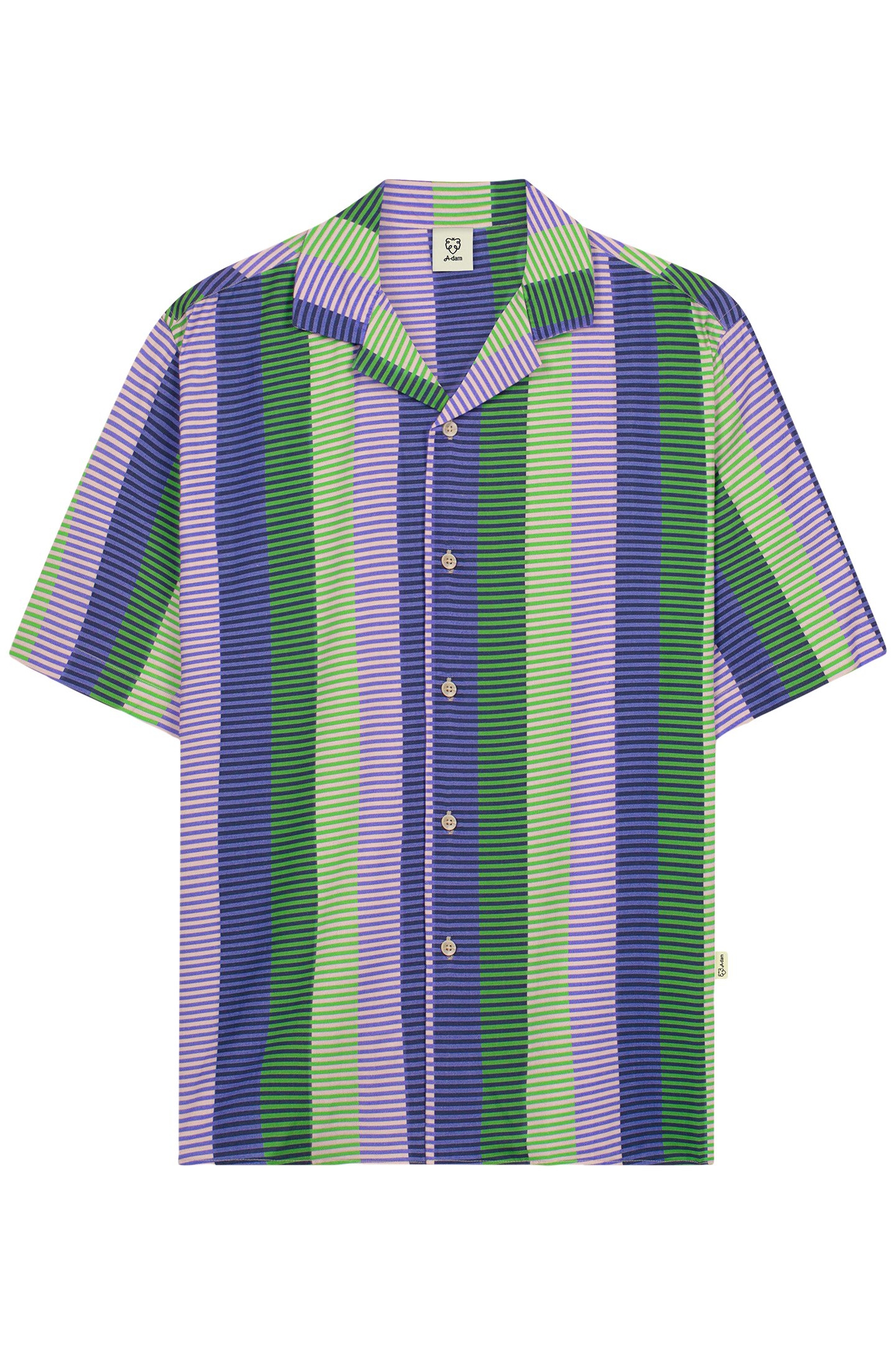 WOVEN SHIRT DIFUZED STRIPE LIGHT LILAC 1