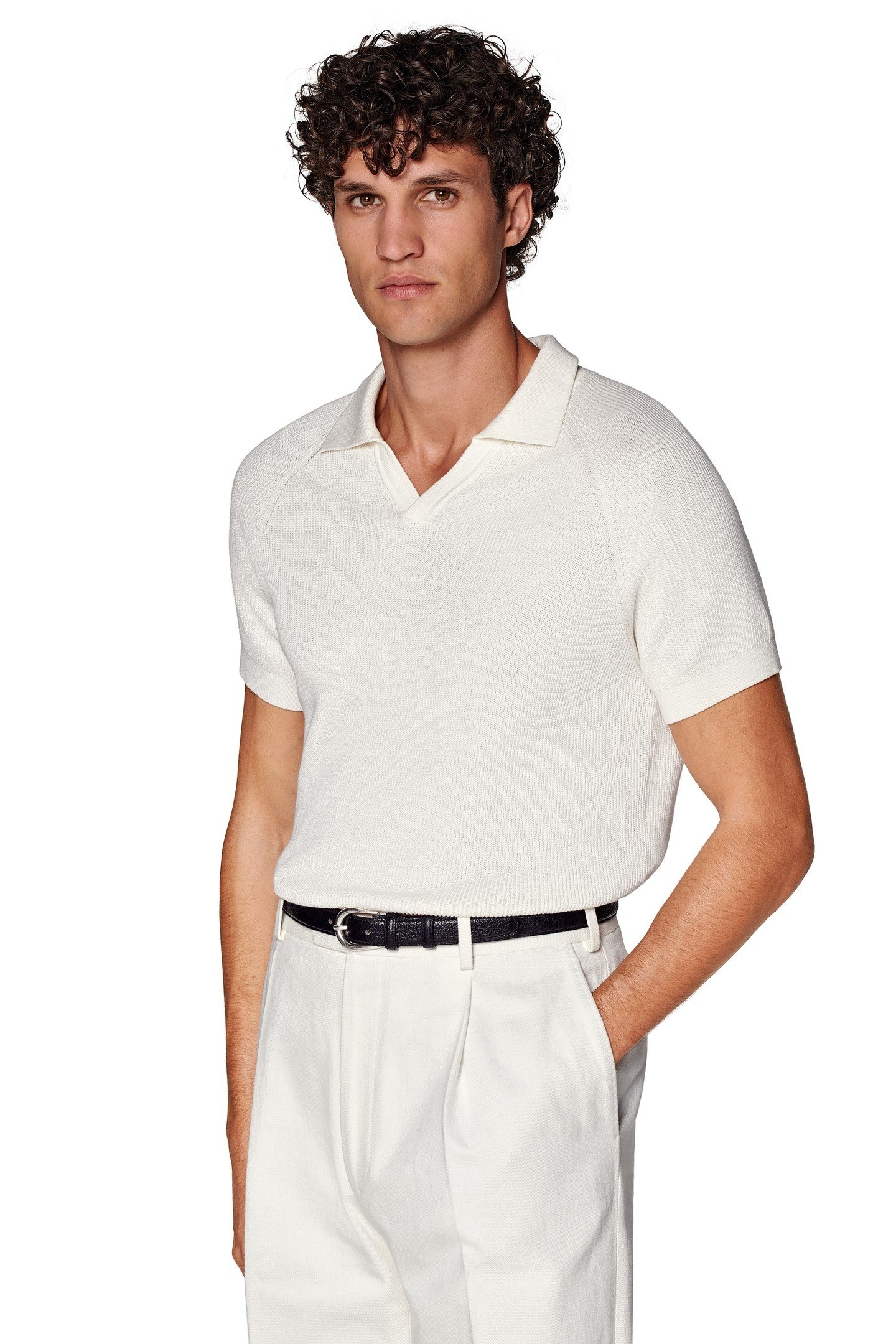 BUTTONLESS POLO RIB OFF WHITE OFF-WHITE 1